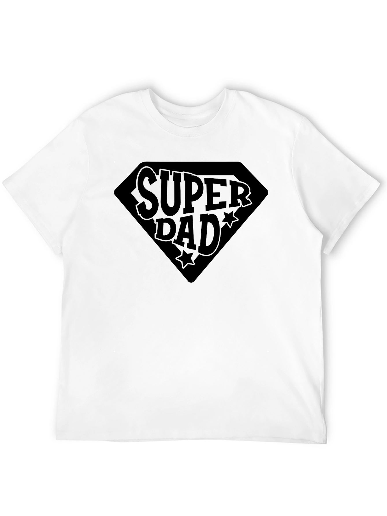 Super Dad Black Graphic T-Shirt