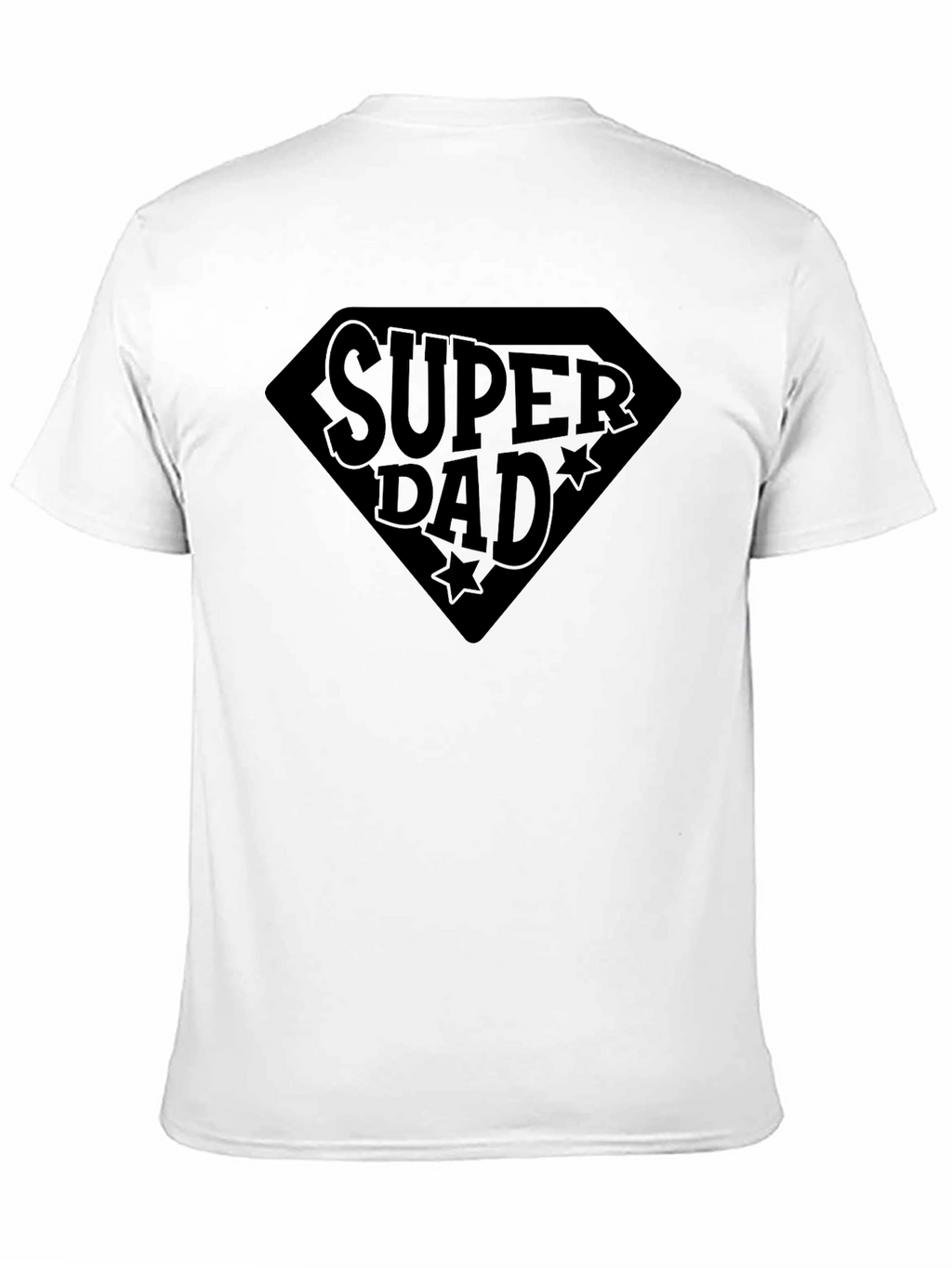 Super Dad Black Graphic T-Shirt