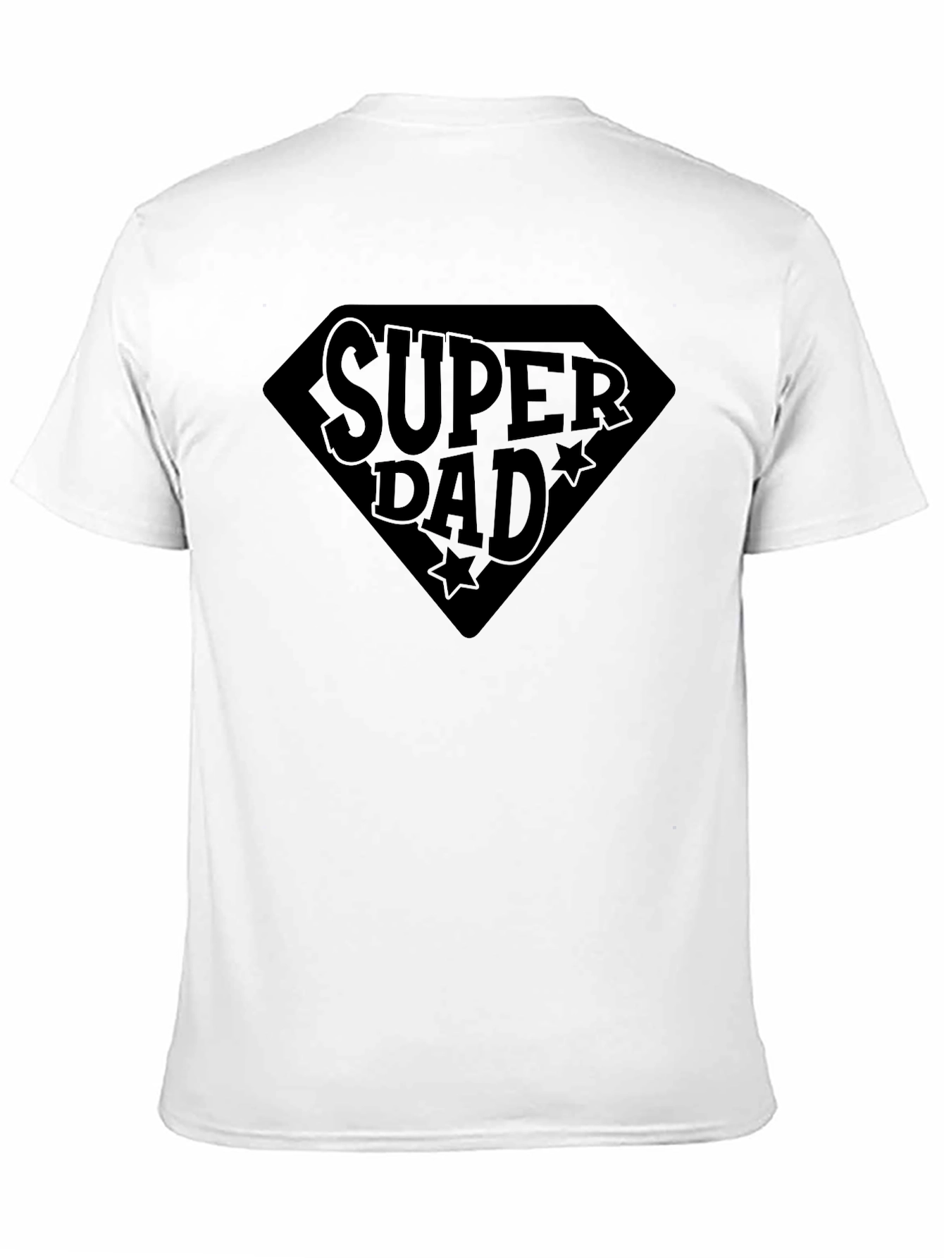 Super Dad Black Graphic T-Shirt