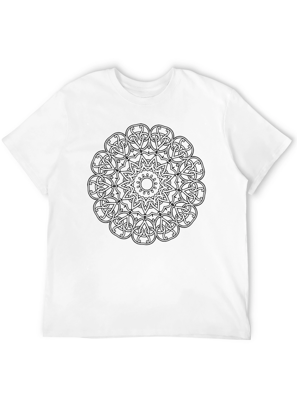 Celtic Knot Mandala Black T-Shirt - Stylish Graphic Tee