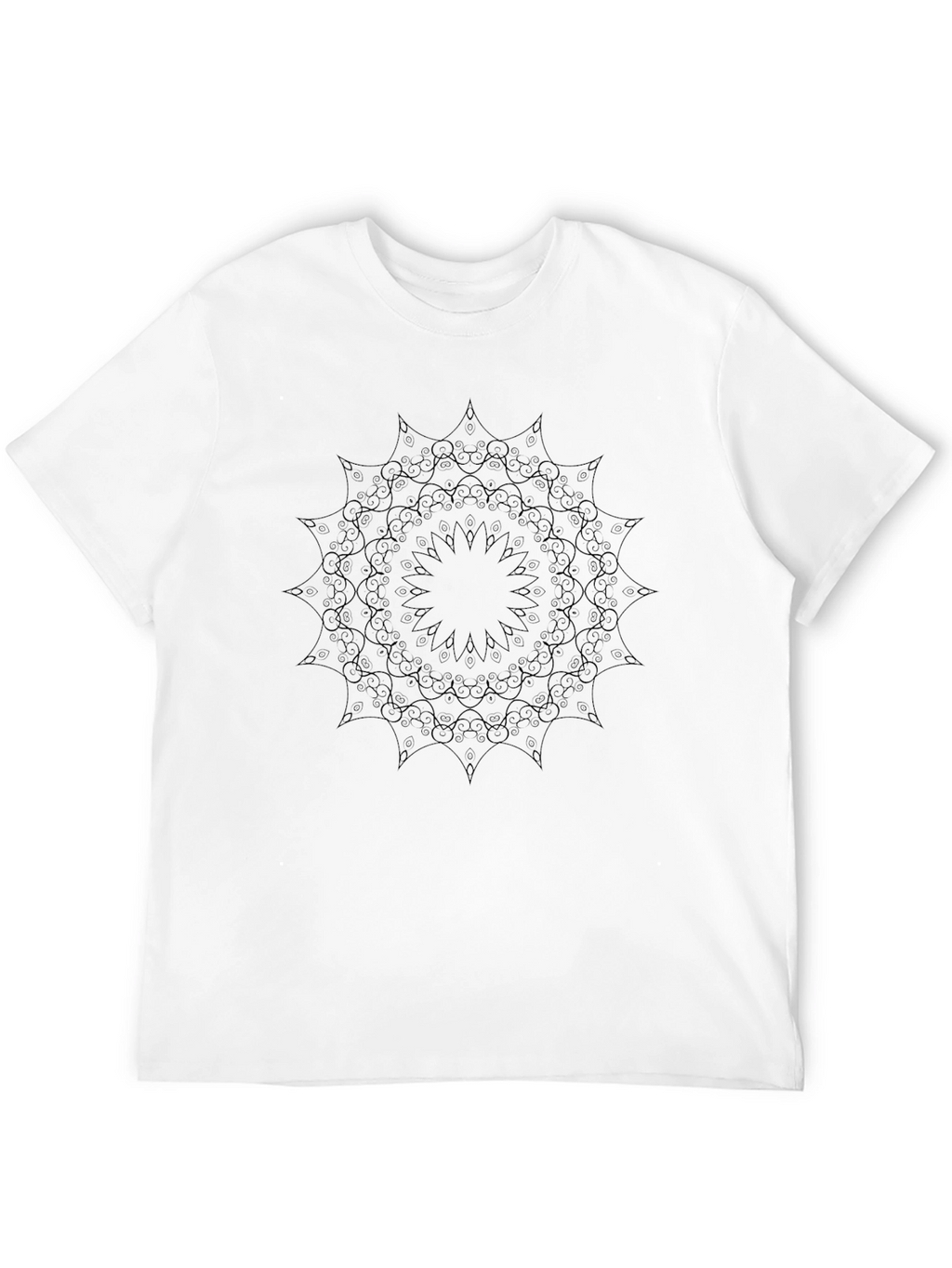 Black Mandala Graphic Tee - Unisex Short Sleeve