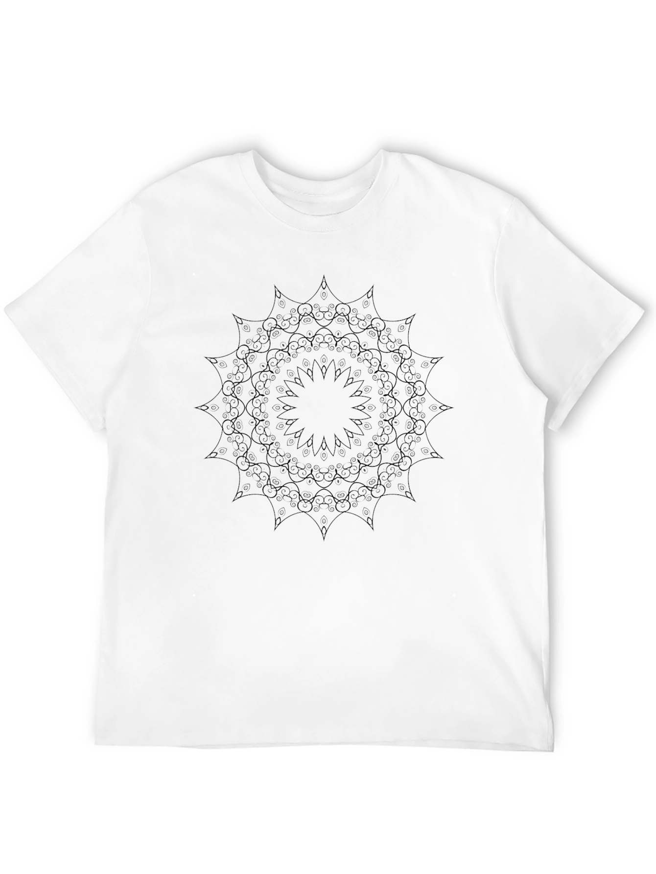 Black Mandala Graphic Tee - Unisex Short Sleeve