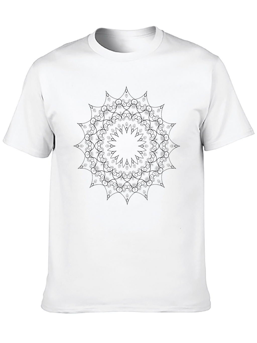 Black Mandala Graphic Tee - Unisex Short Sleeve