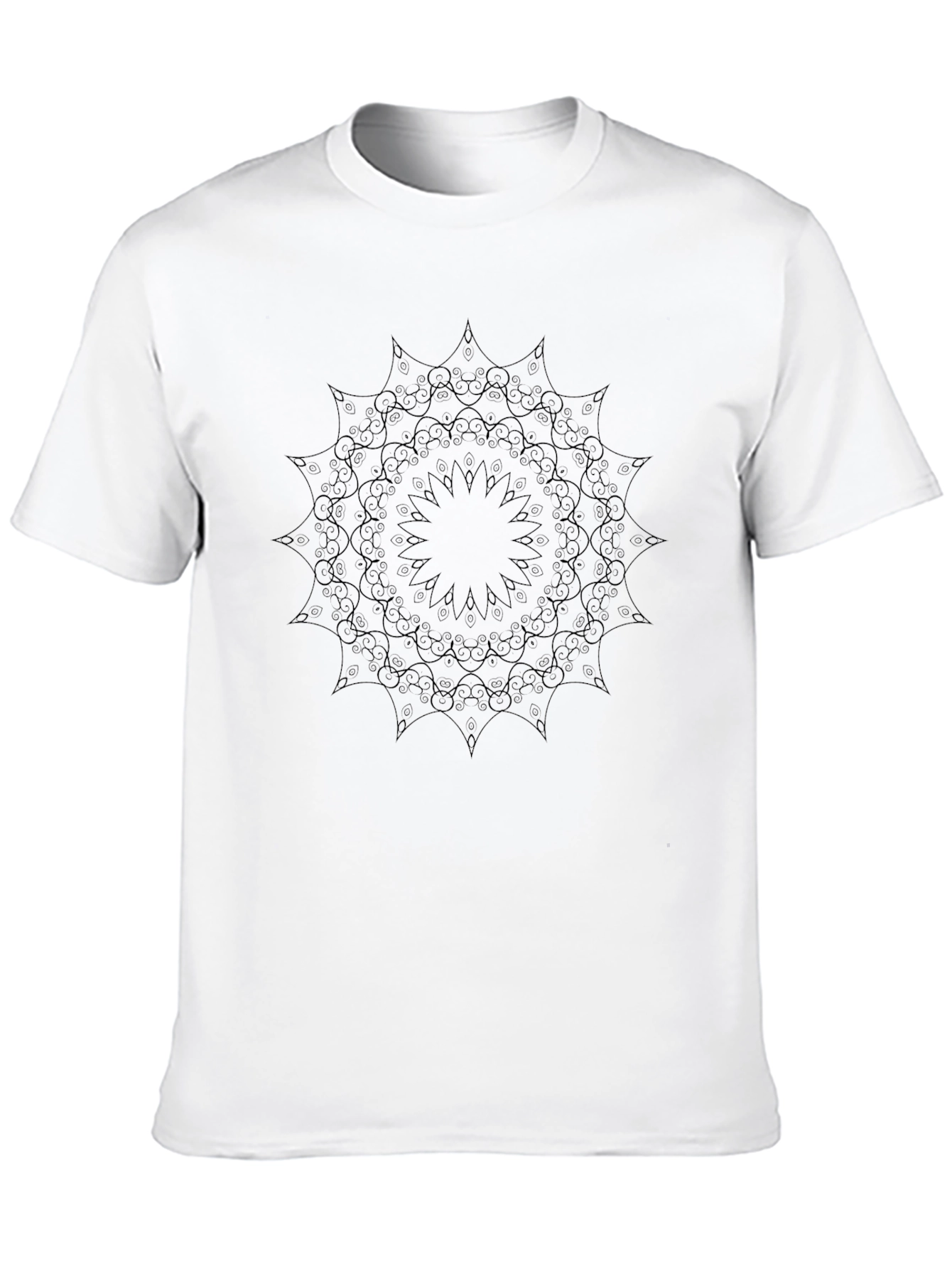 Black Mandala Graphic Tee - Unisex Short Sleeve
