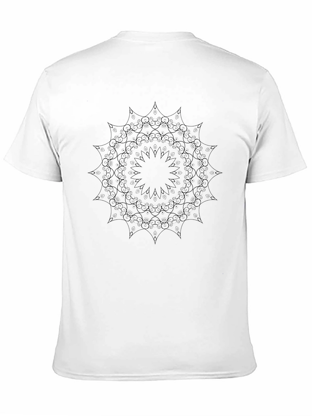 Black Mandala Graphic Tee - Unisex Short Sleeve
