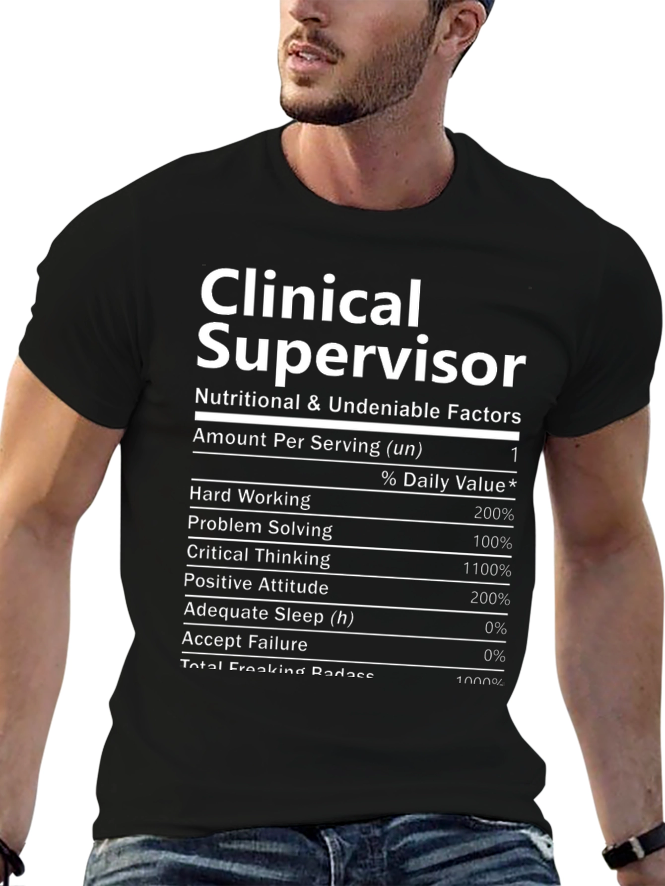 Clinical Supervisor Nutritional Facts T-Shirt