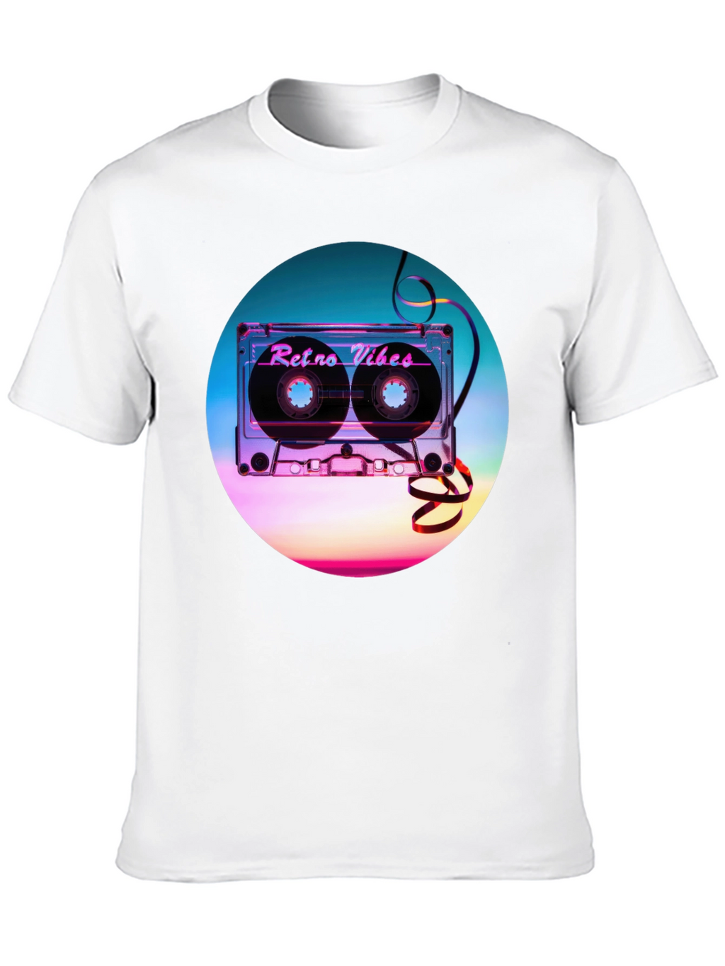 Retro Vibes Graphic T-Shirt - Cassette Design