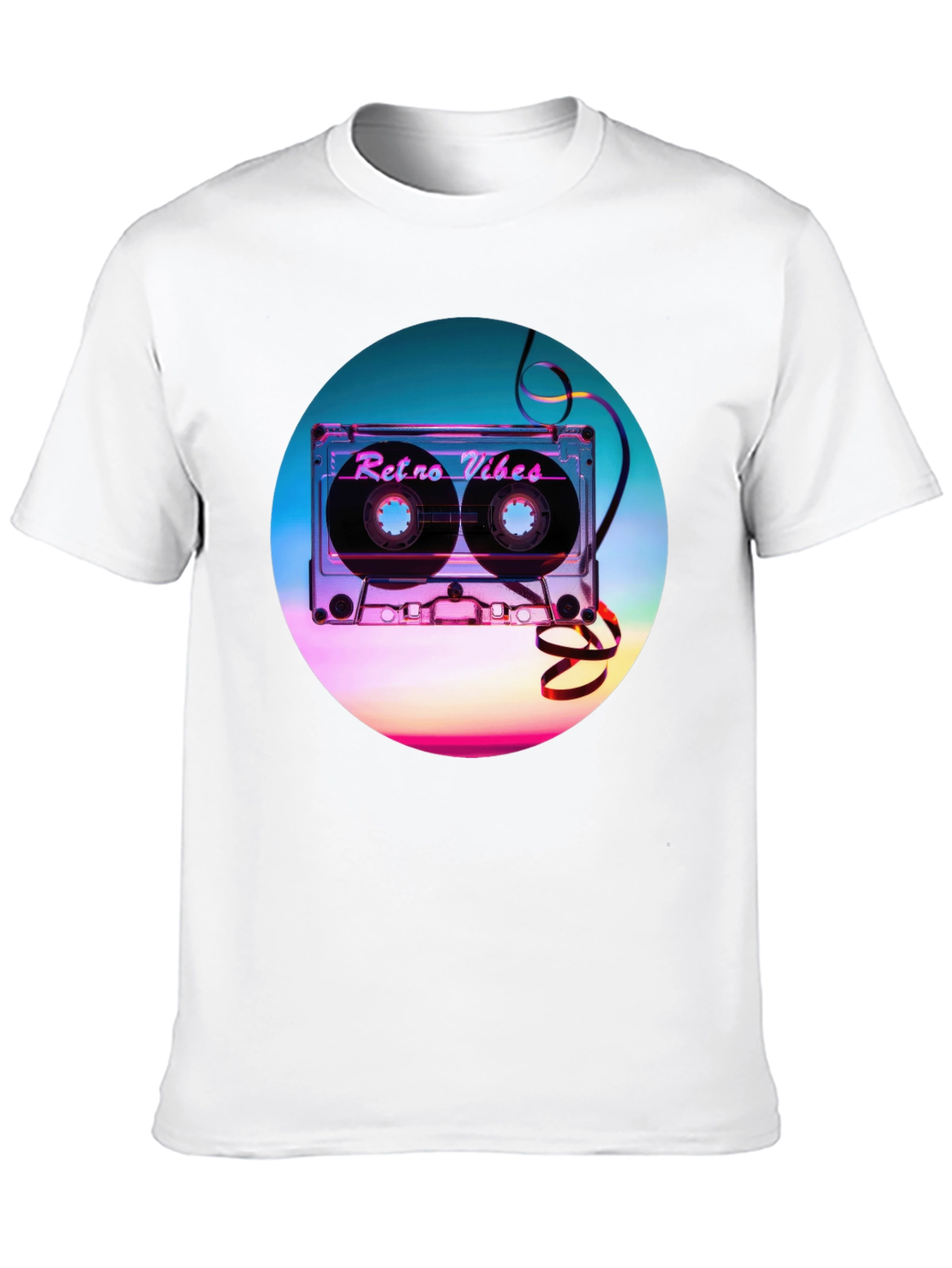 Retro Vibes Graphic T-Shirt - Cassette Design