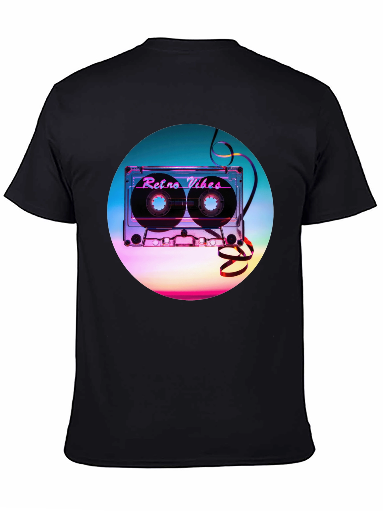 Retro Vibes Graphic T-Shirt - Cassette Design