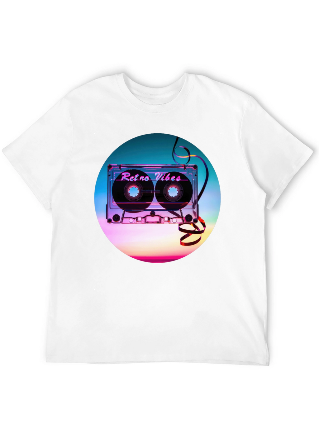 Retro Vibes Graphic T-Shirt - Cassette Design