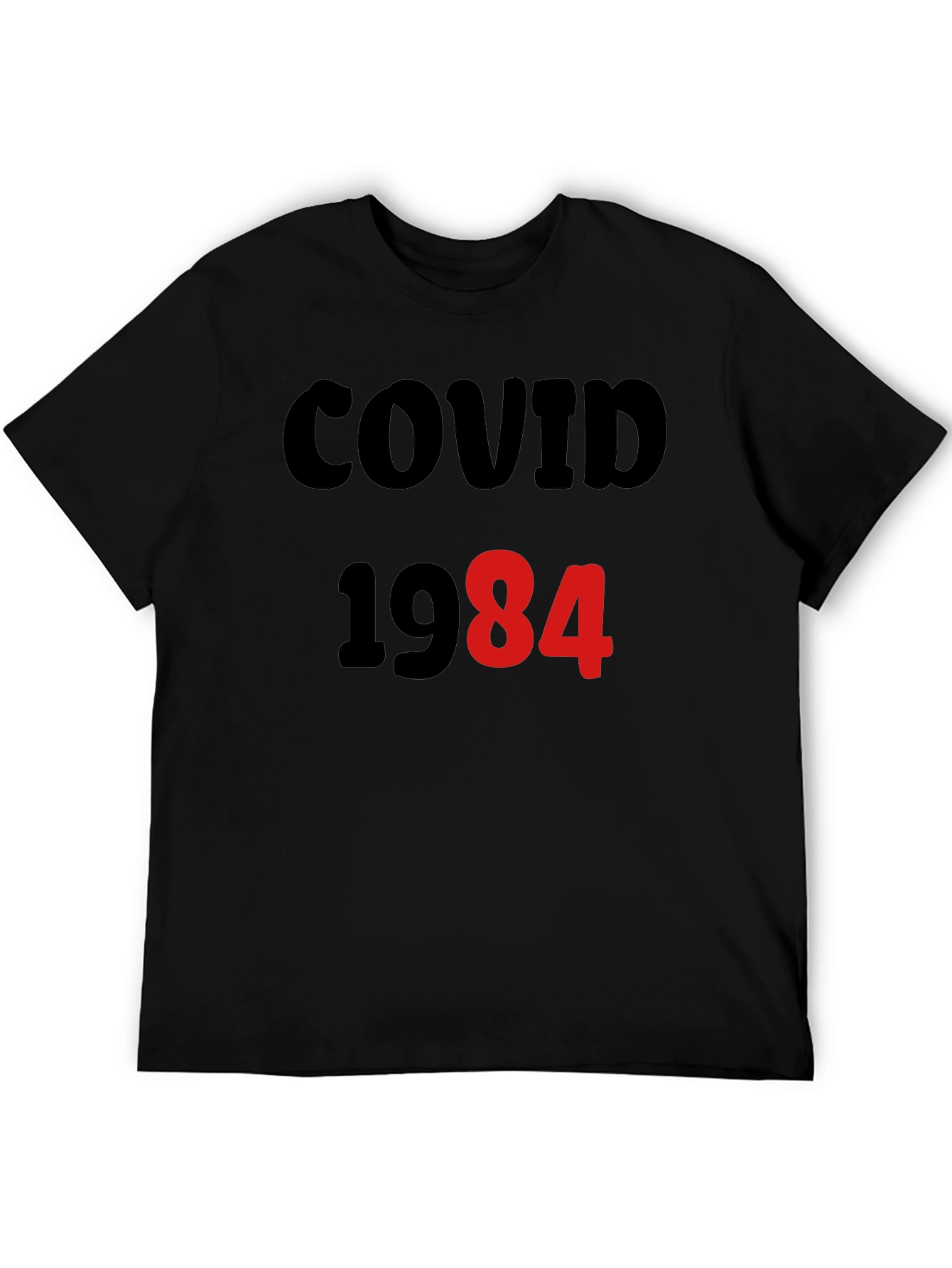 COVID-1984 T-Shirt - Black Novelty Tee