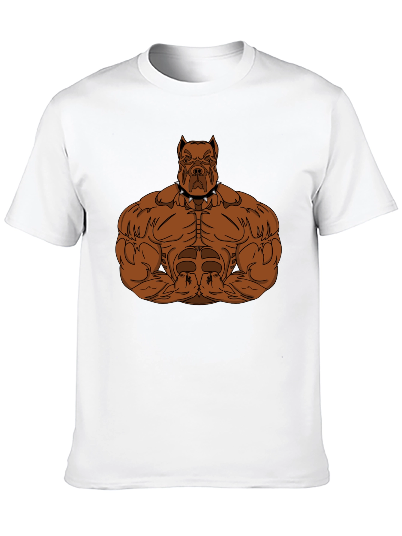Muscle Dog Graphic T-Shirt - Black