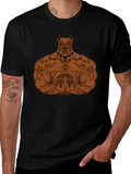 Muscle Dog Graphic T-Shirt - Black