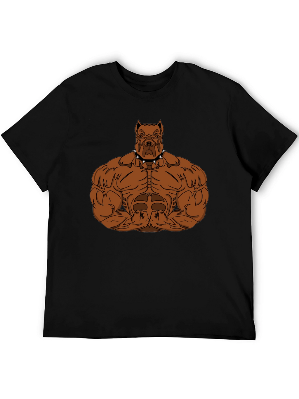 Muscle Dog Graphic T-Shirt - Black