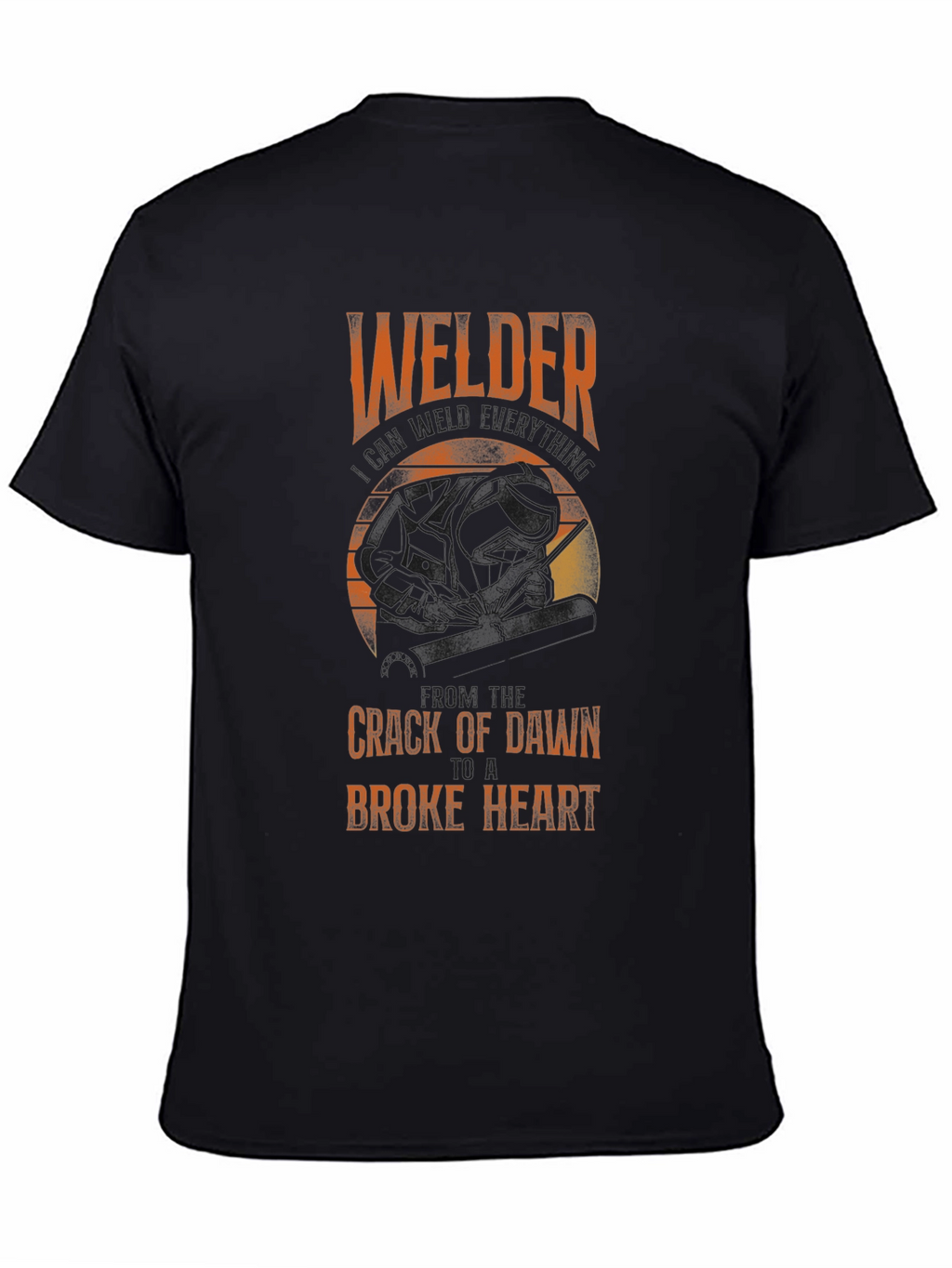 Welders Broke Heart T-Shirt - Black