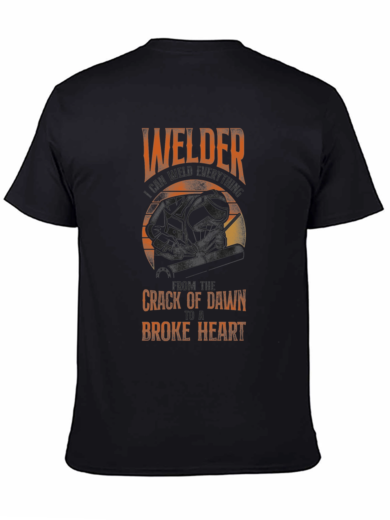 Welders Broke Heart T-Shirt - Black
