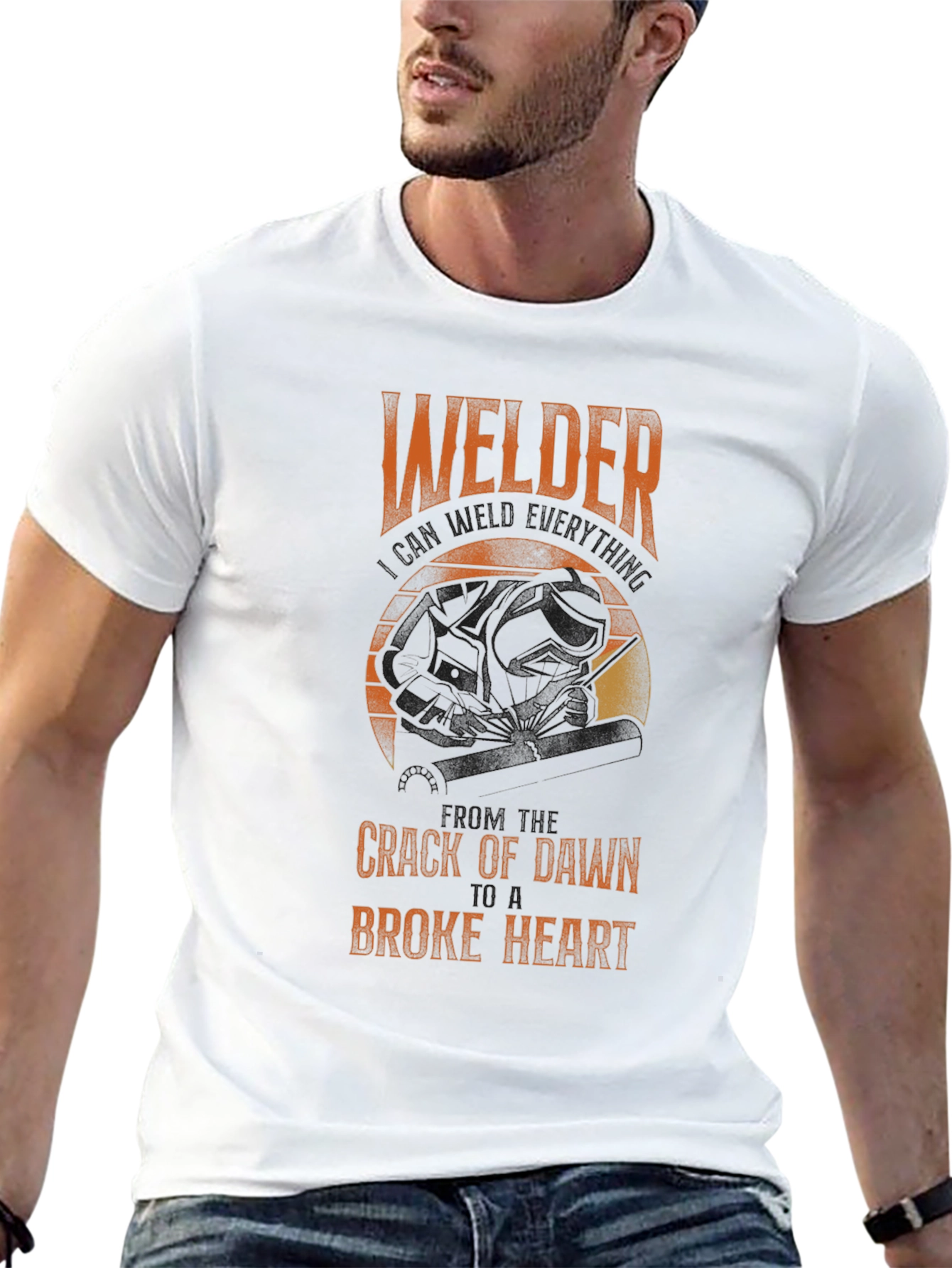 Welders Broke Heart T-Shirt - Black