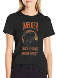 Welders Broke Heart T-Shirt - Black