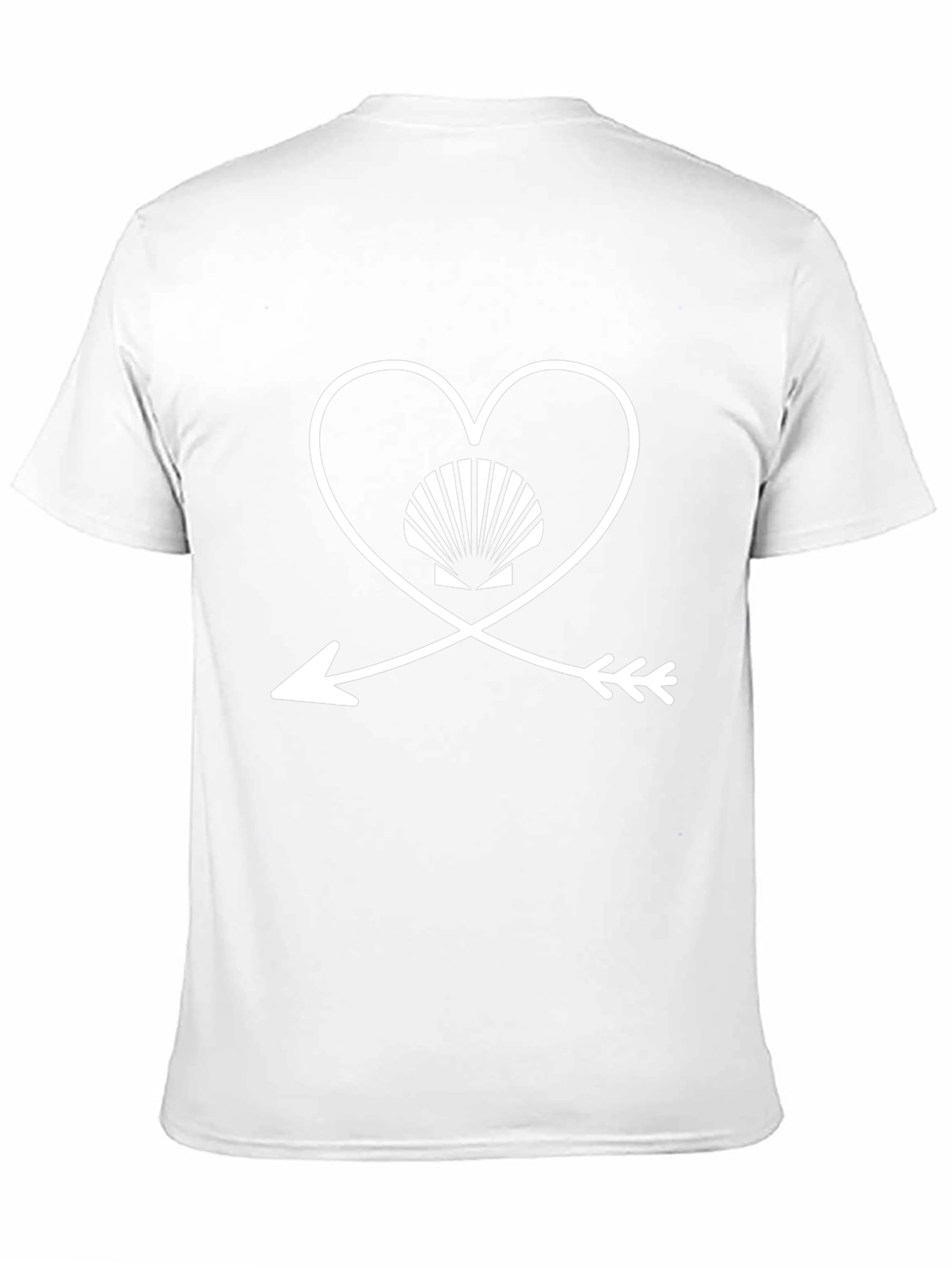 Heart & Arrow Clam Shell Graphic Tee - Unisex