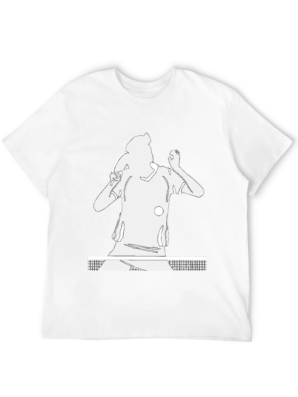 Table Tennis Player Graphic Tee - Black