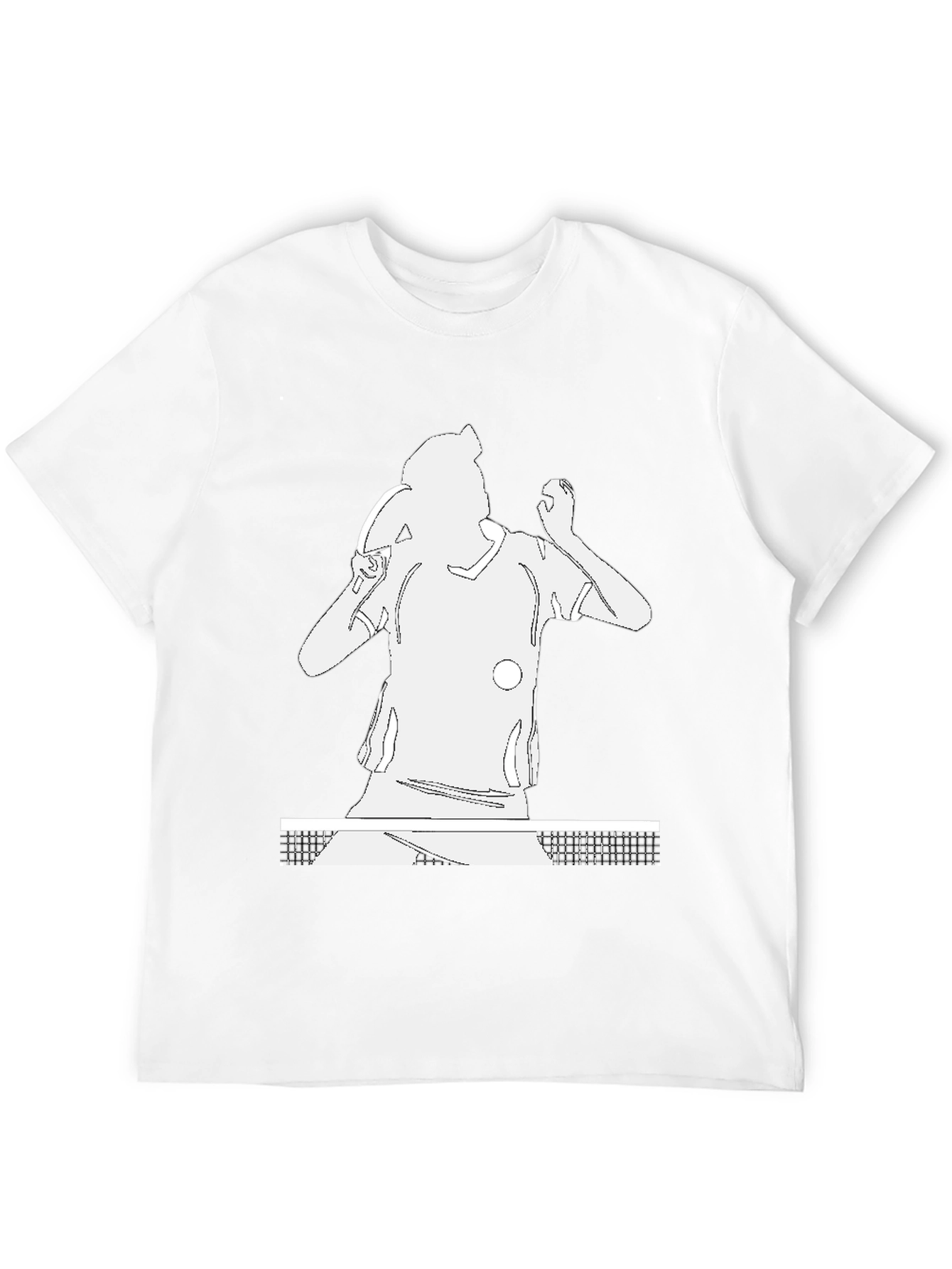 Table Tennis Player Graphic Tee - Black