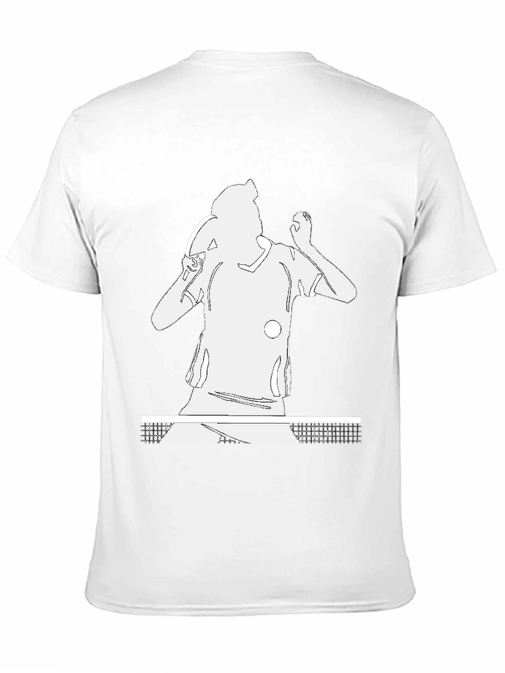 Table Tennis Player Graphic Tee - Black