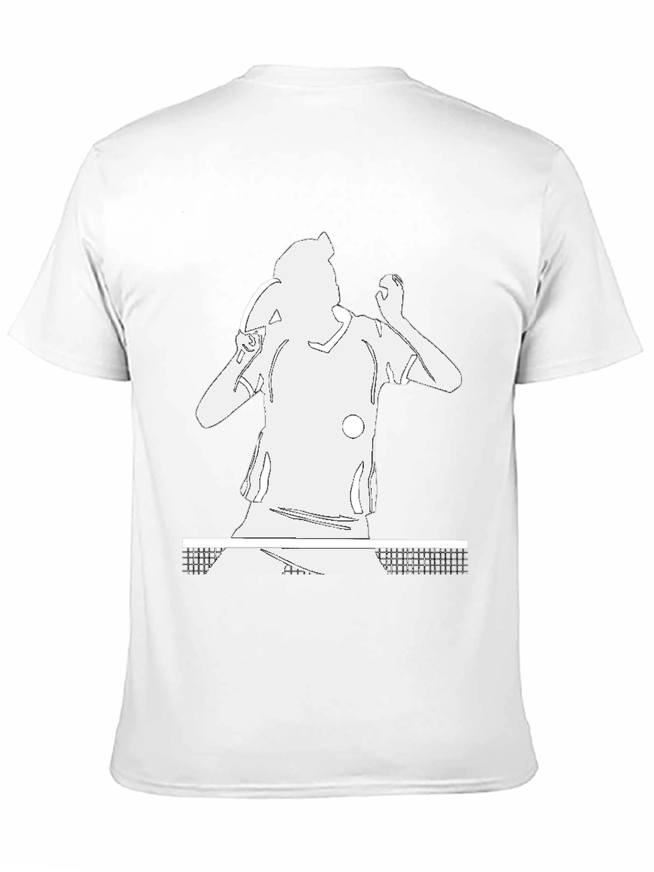 Table Tennis Player Graphic Tee - Black