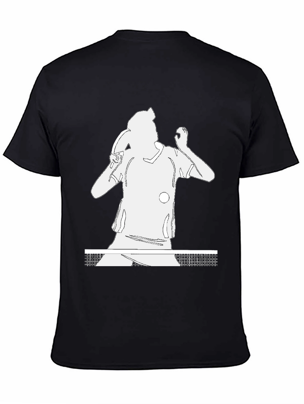 Table Tennis Player Graphic Tee - Black