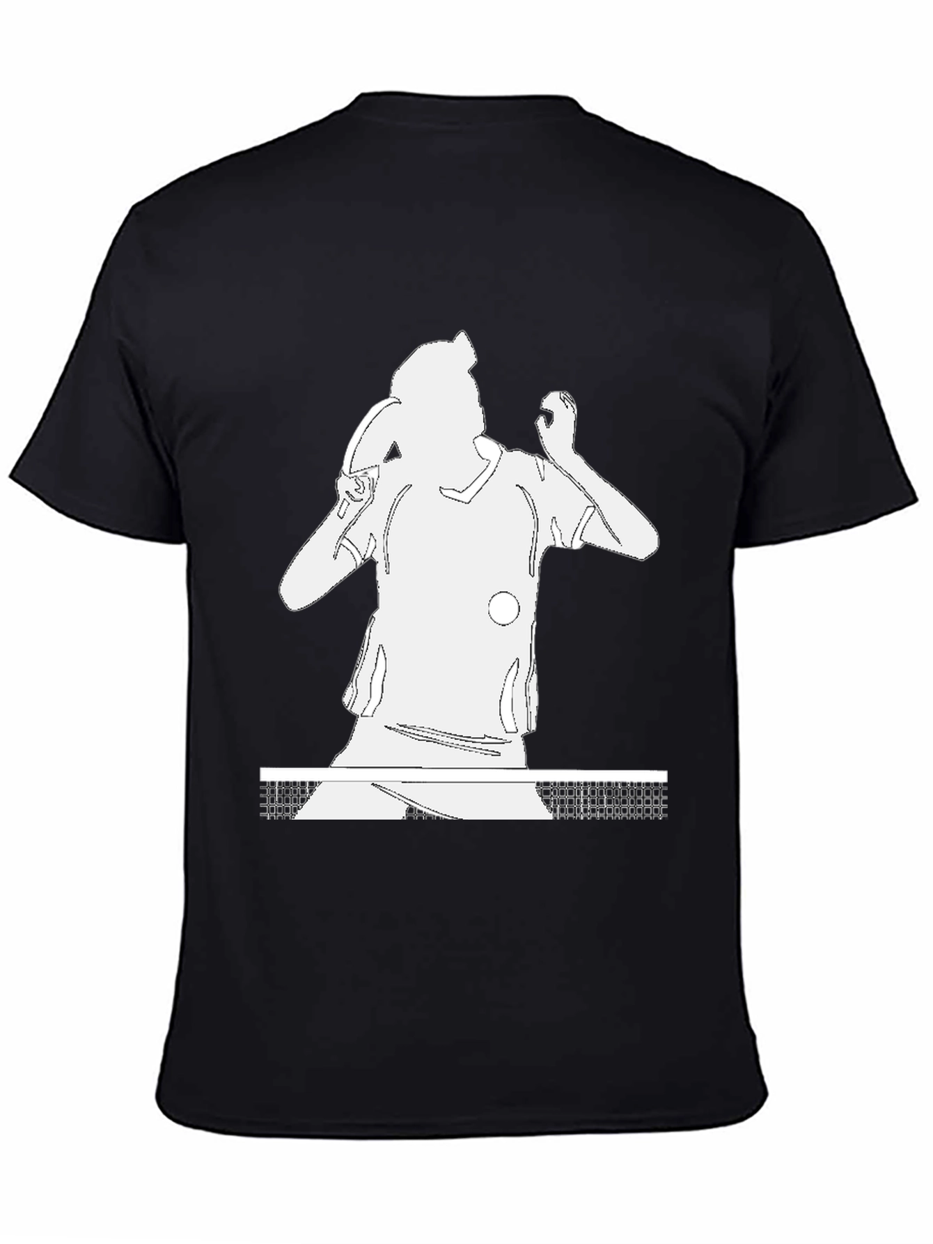 Table Tennis Player Graphic Tee - Black