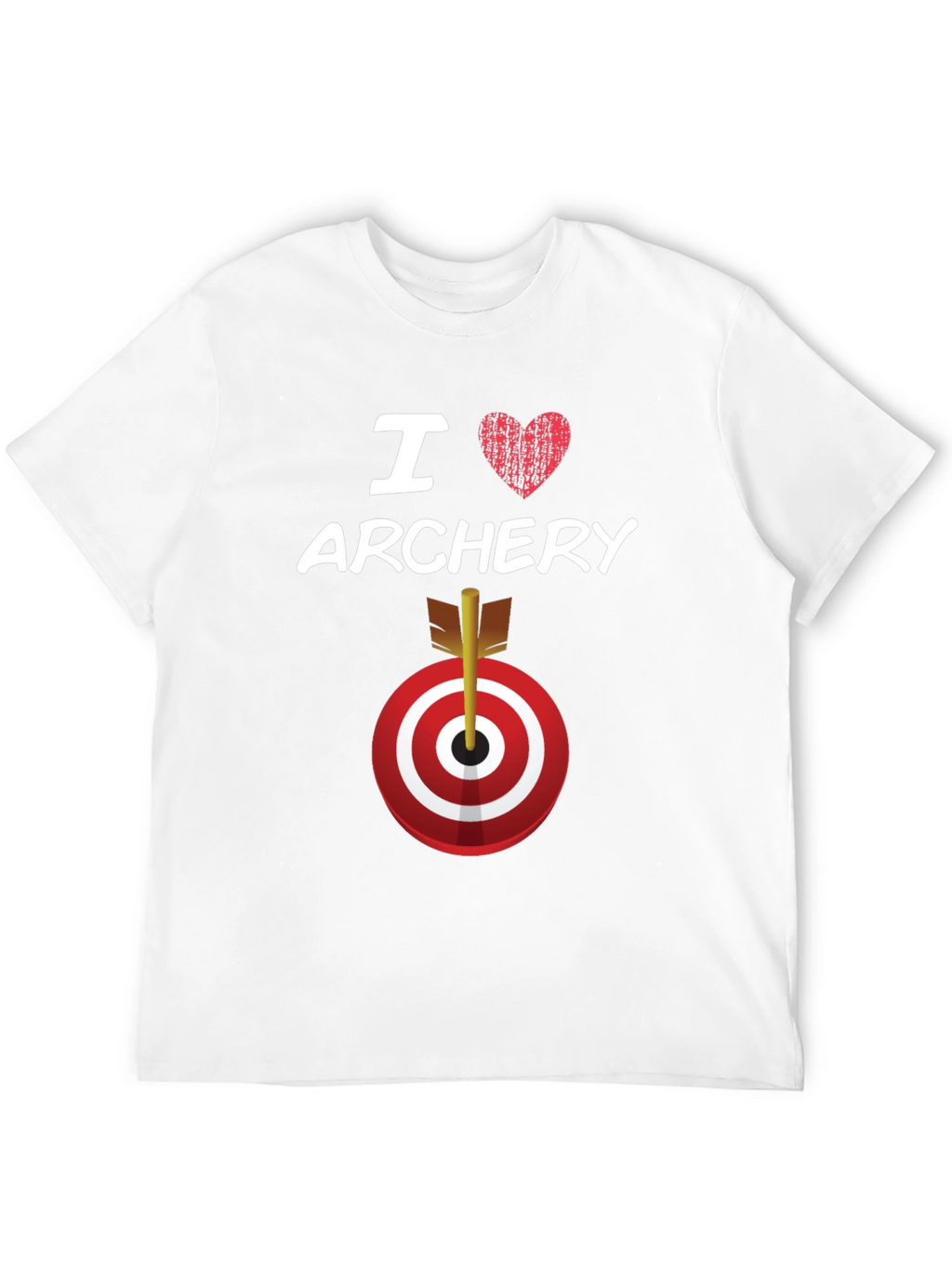I Love Archery T-Shirt Target Arrow Graphic Tee
