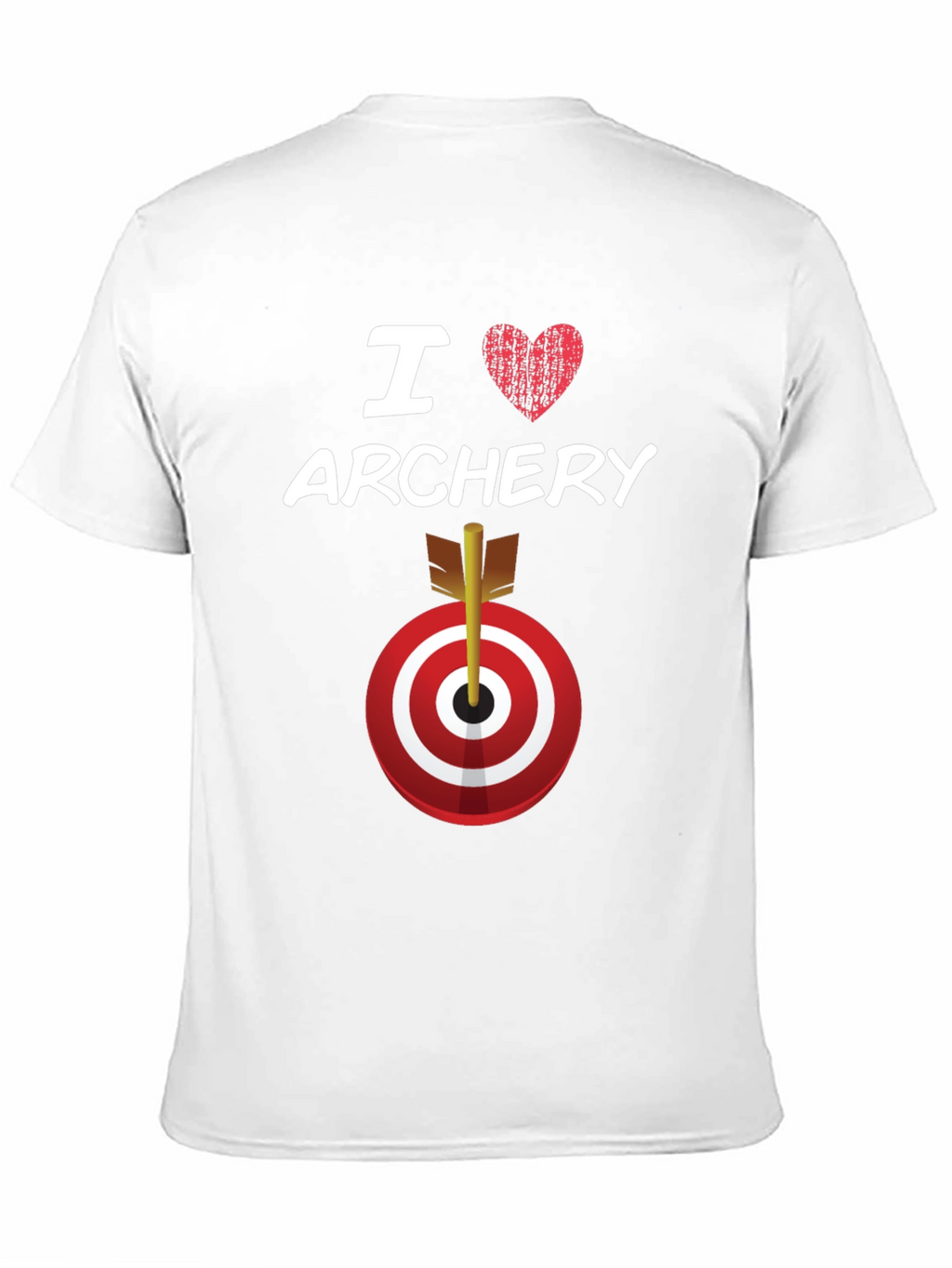 I Love Archery T-Shirt Target Arrow Graphic Tee