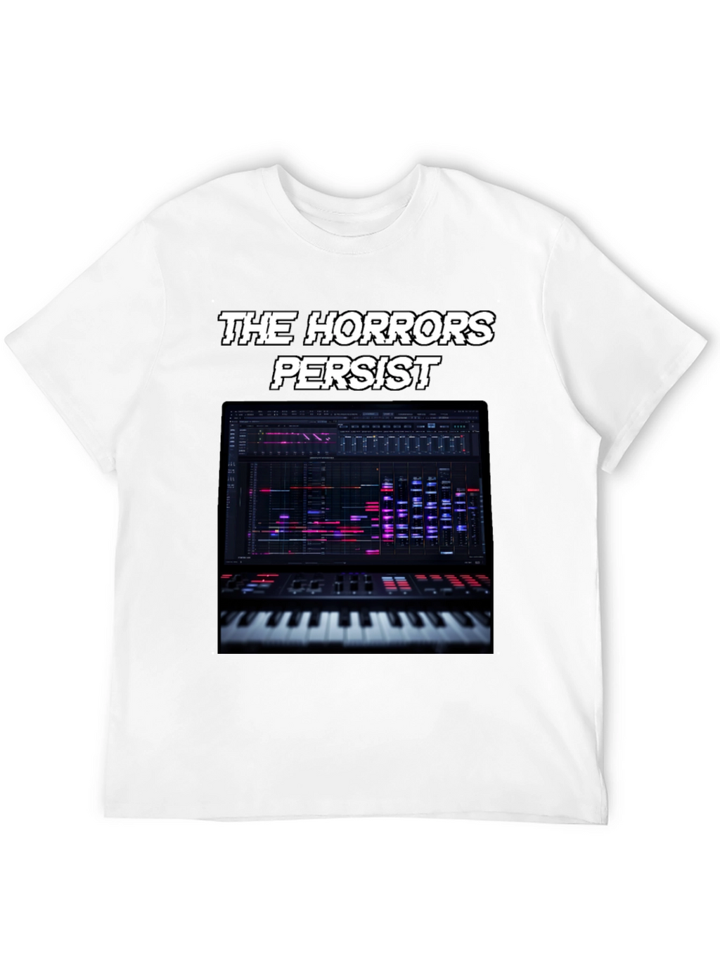 The Horrors Persist Keyboard T-Shirt