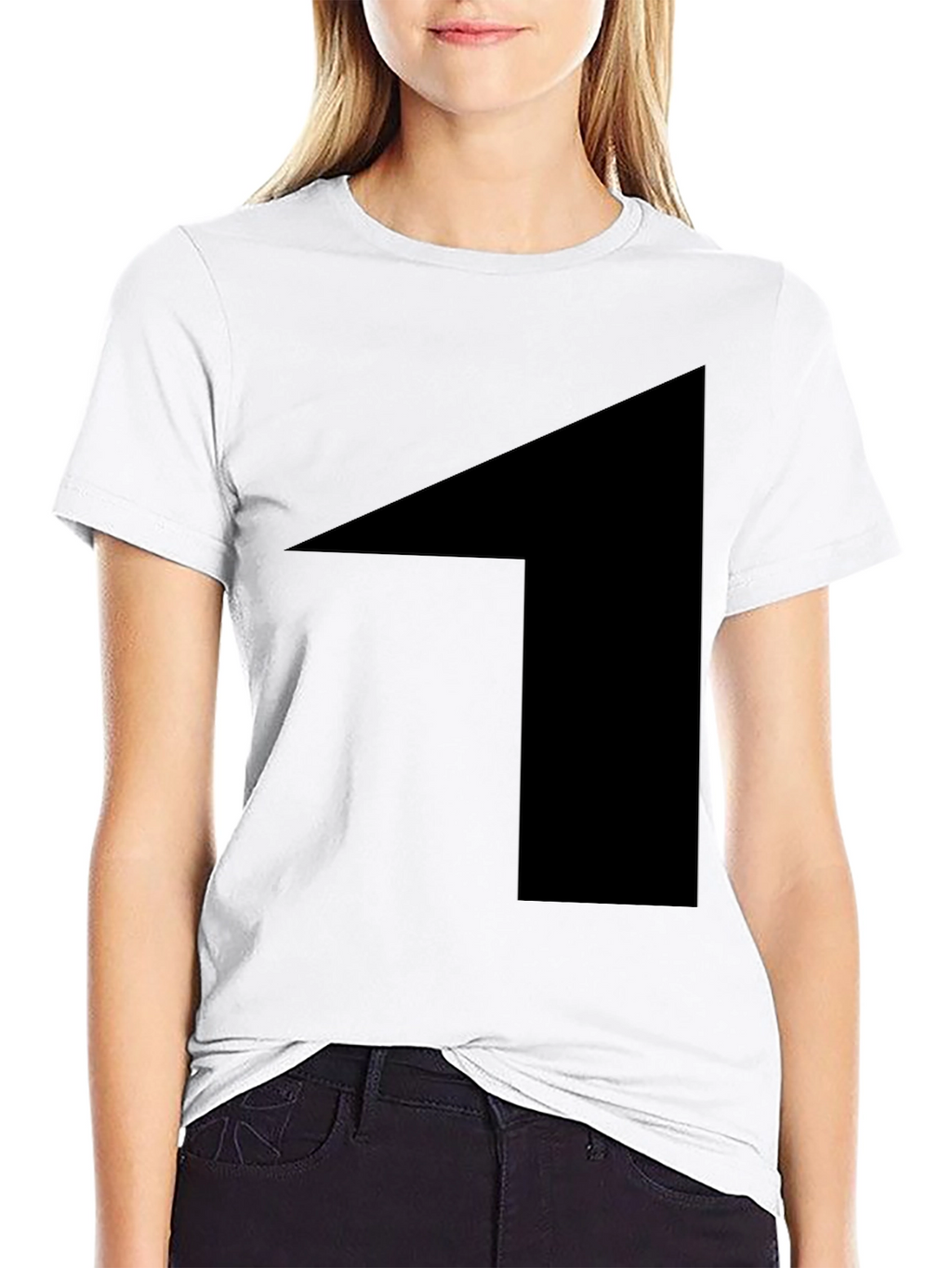 Mens Black Graphic Tee - Bold Statement Shirt