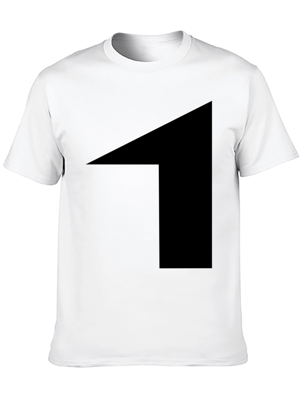 Mens Black Graphic Tee - Bold Statement Shirt