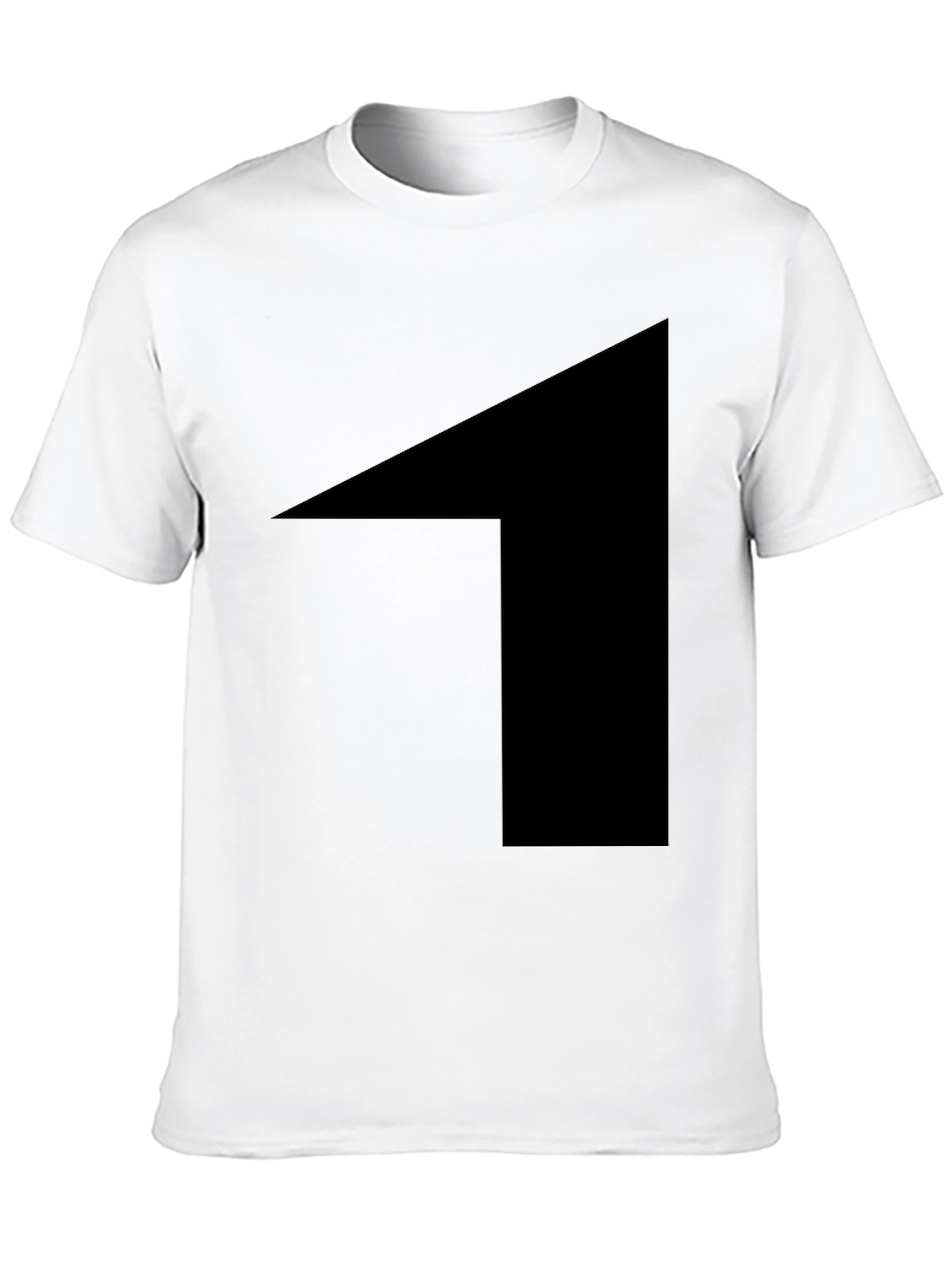 Mens Black Graphic Tee - Bold Statement Shirt