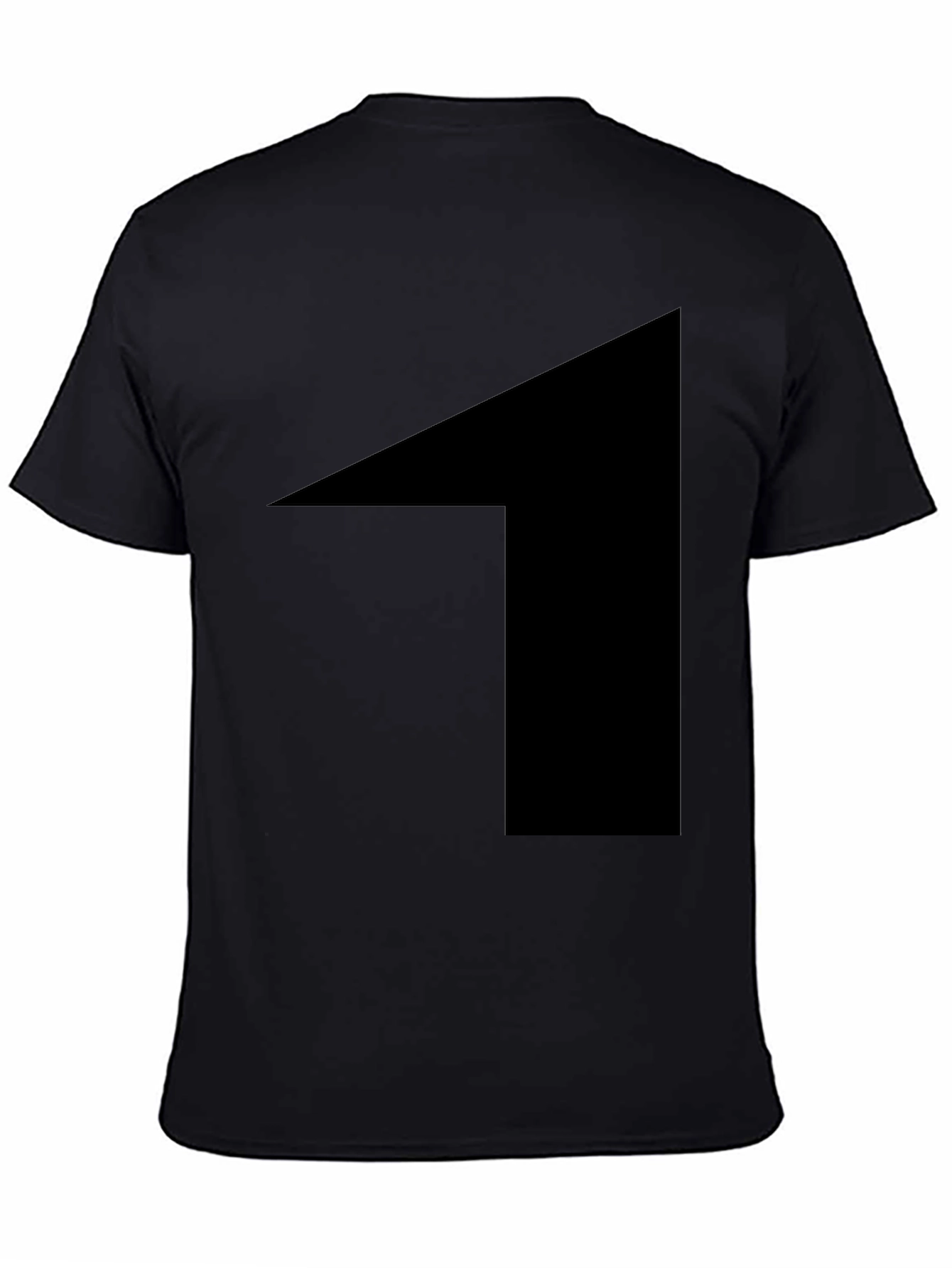 Mens Black Graphic Tee - Bold Statement Shirt