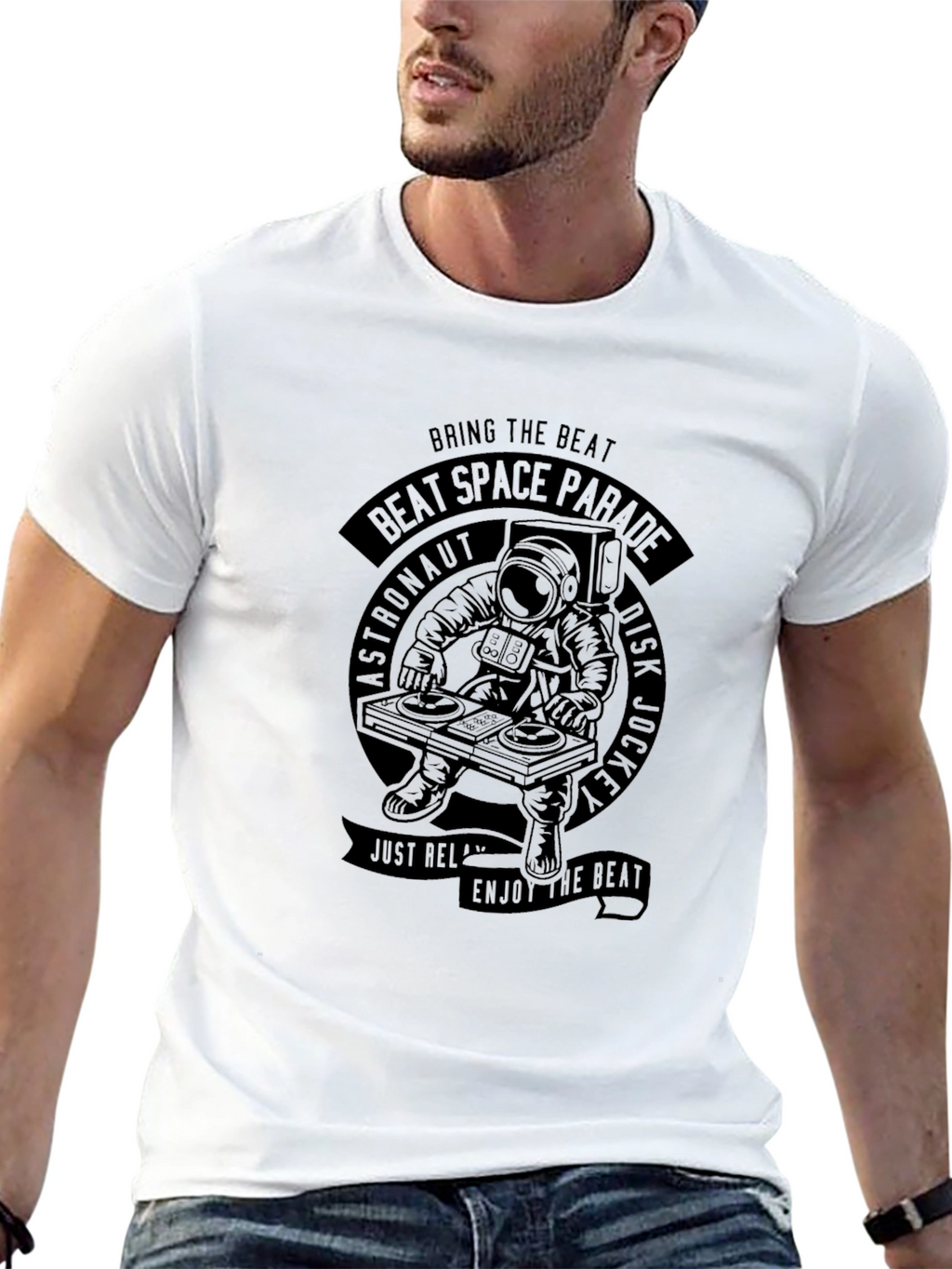 Astronaut DJ Graphic T-Shirt - Beat Space Parade