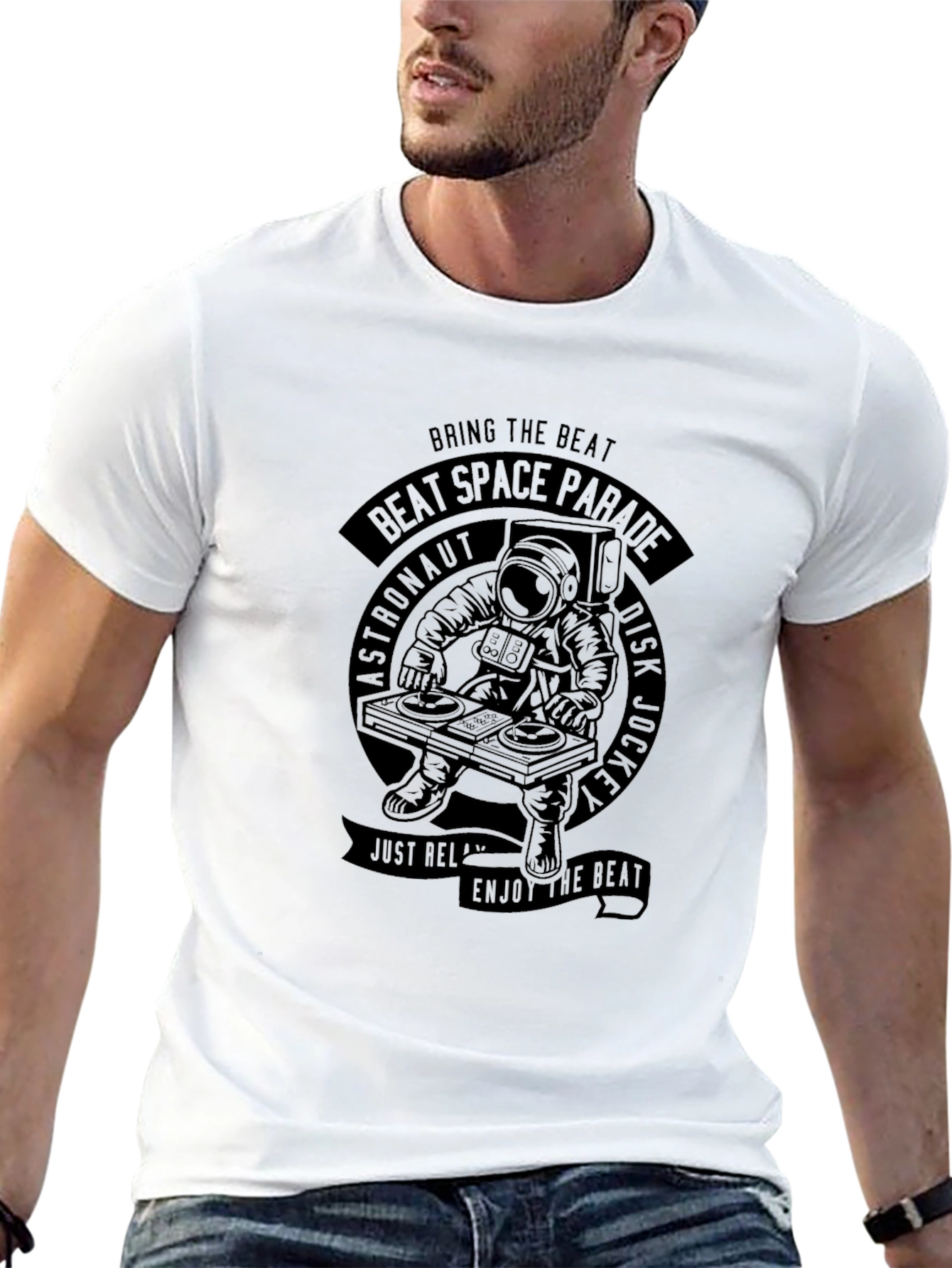 Astronaut DJ Graphic T-Shirt - Beat Space Parade