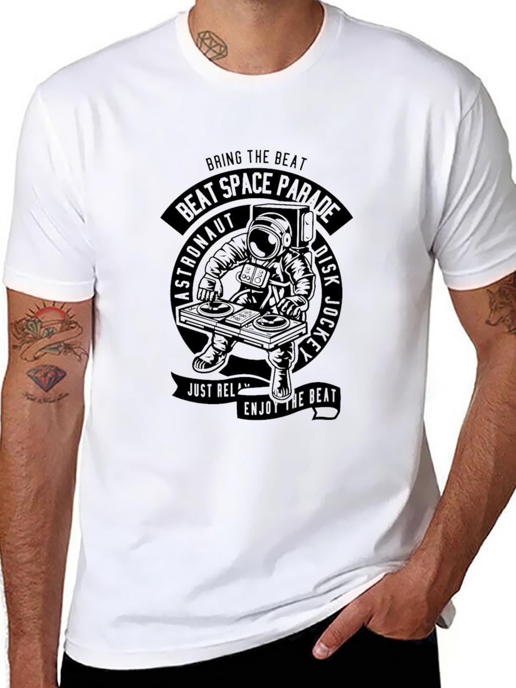 Astronaut DJ Graphic T-Shirt - Beat Space Parade