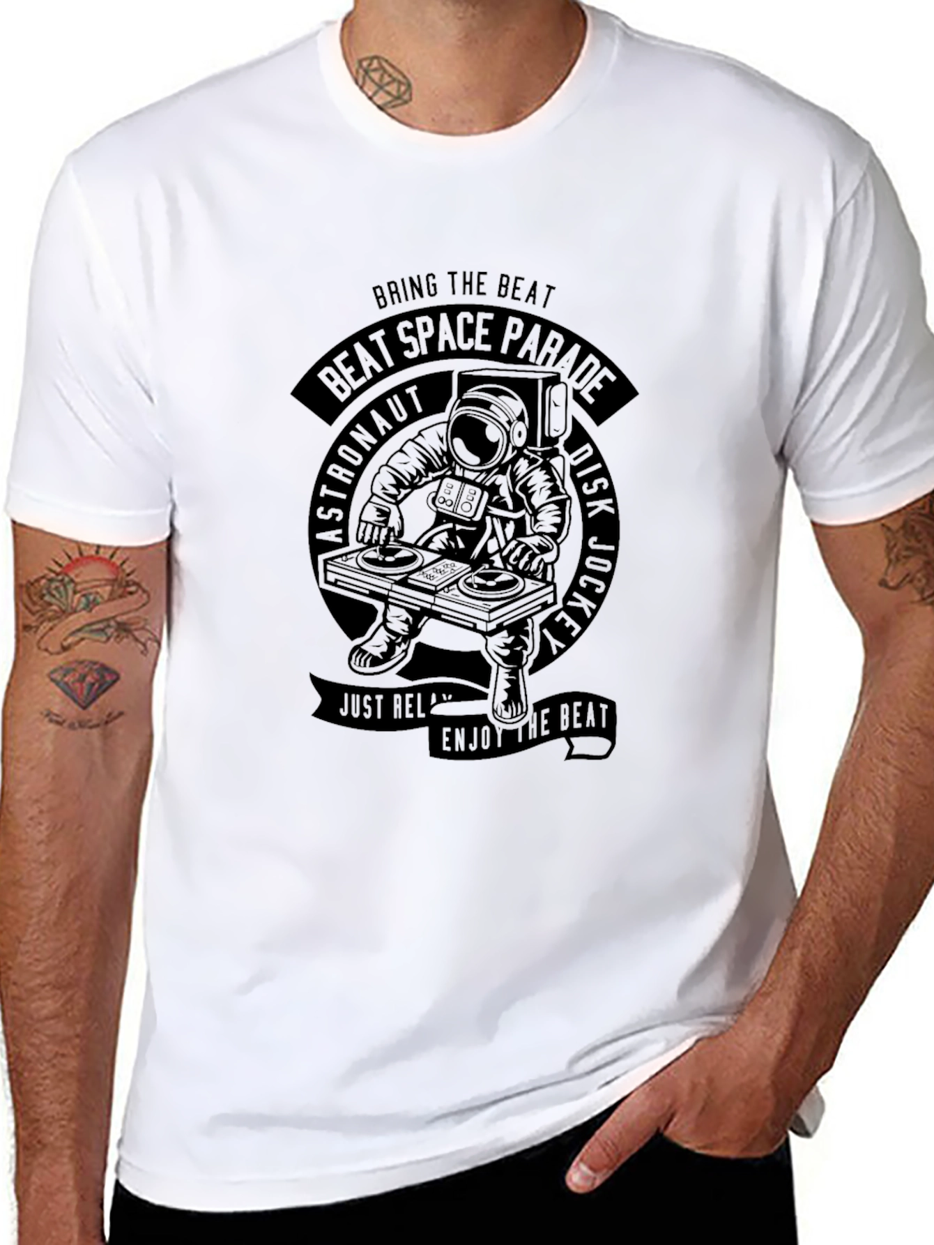 Astronaut DJ Graphic T-Shirt - Beat Space Parade