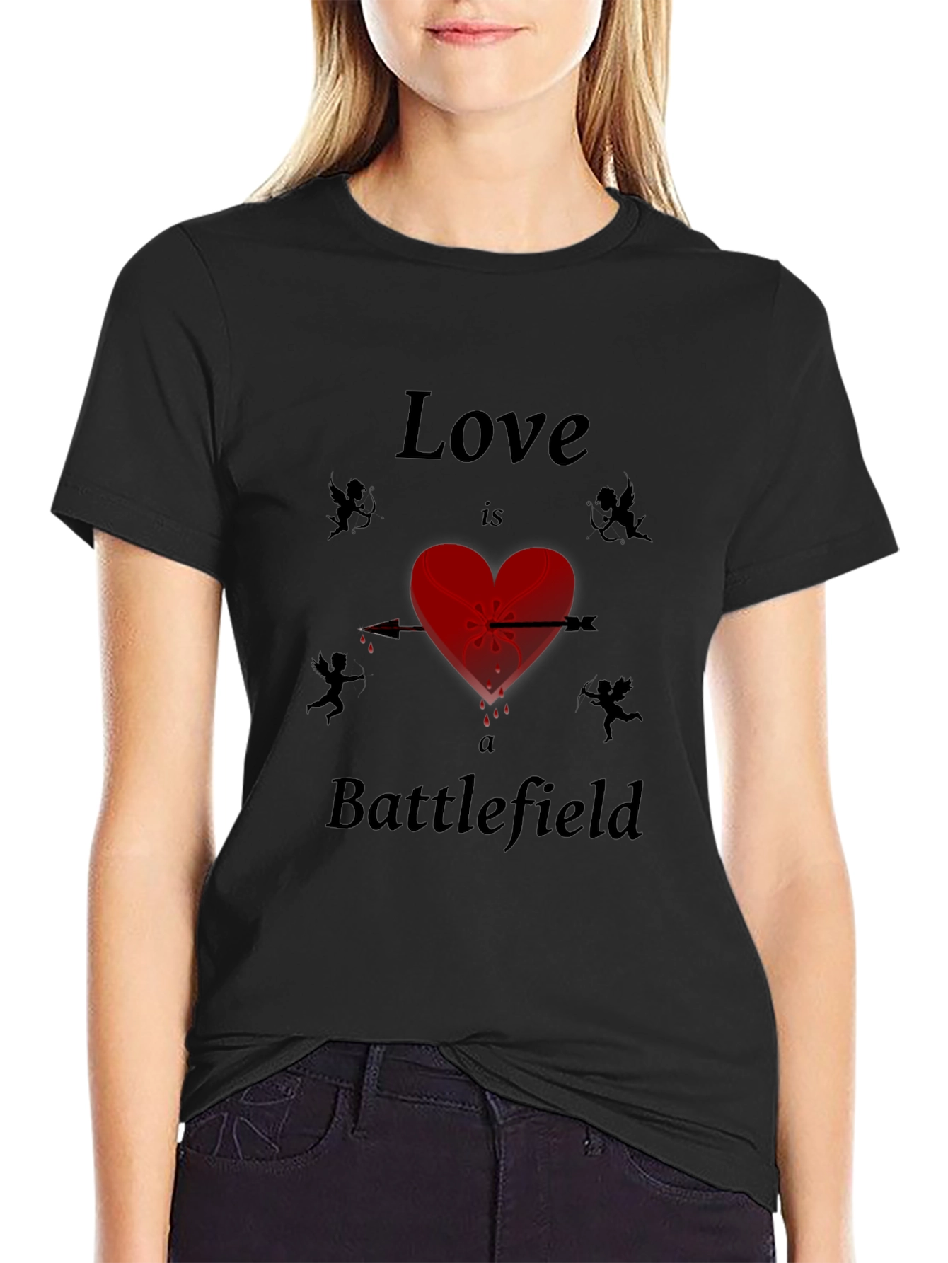 Love is a Battlefield Graphic Tee - Unique Design