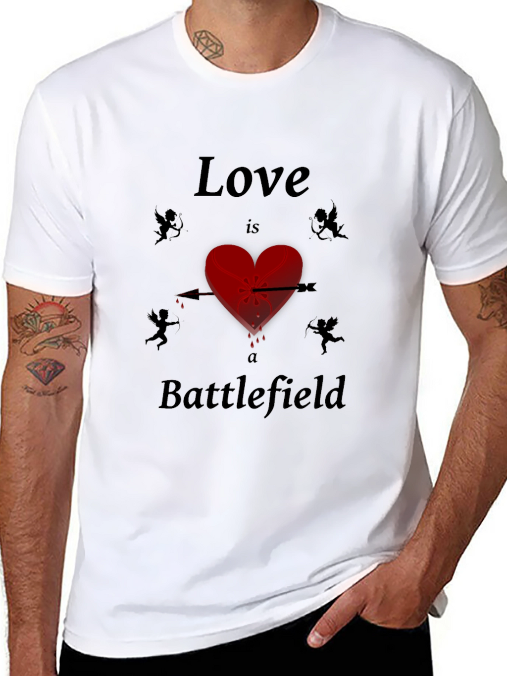 Love is a Battlefield Graphic Tee - Unique Design