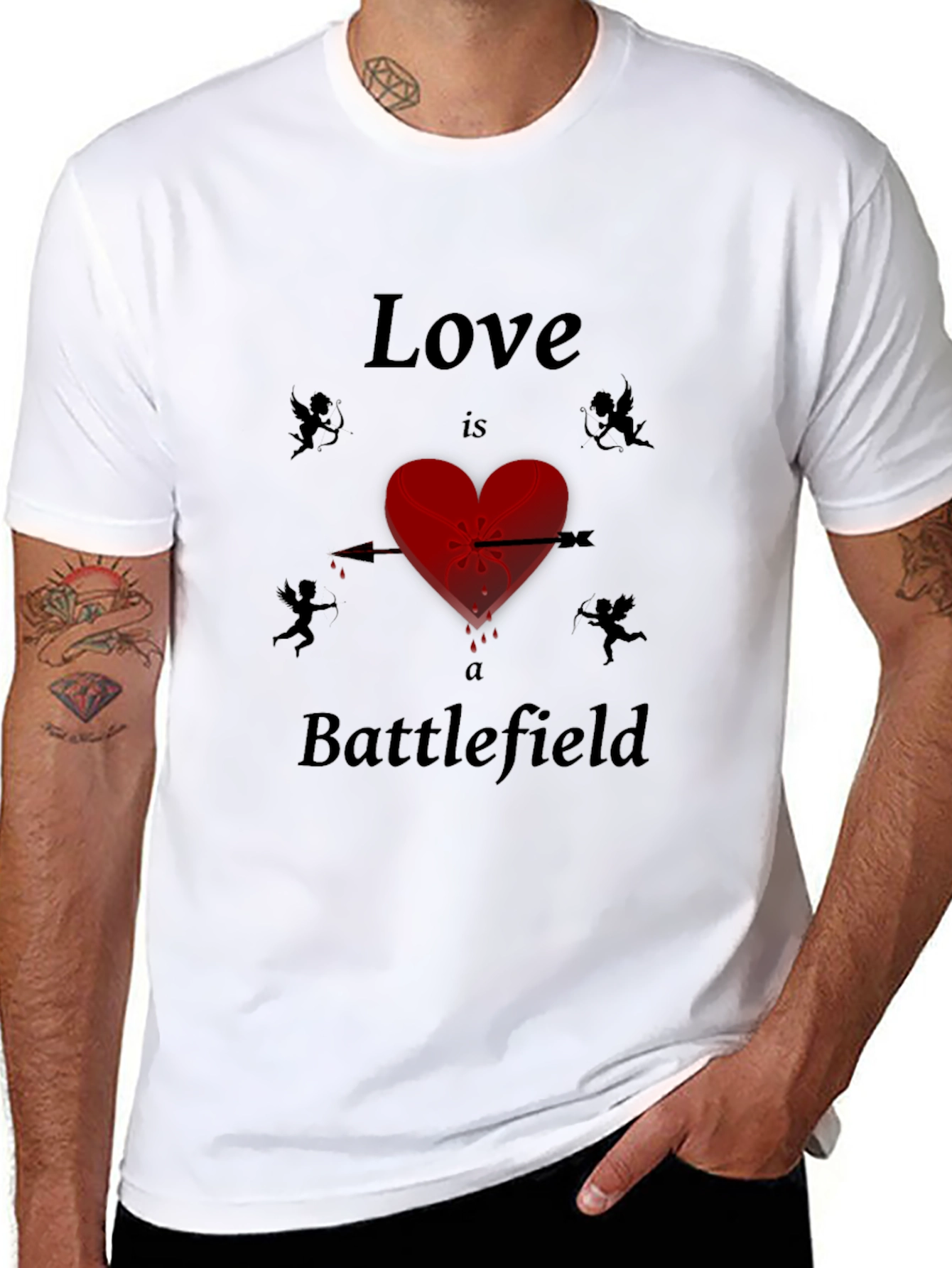 Love is a Battlefield Graphic Tee - Unique Design