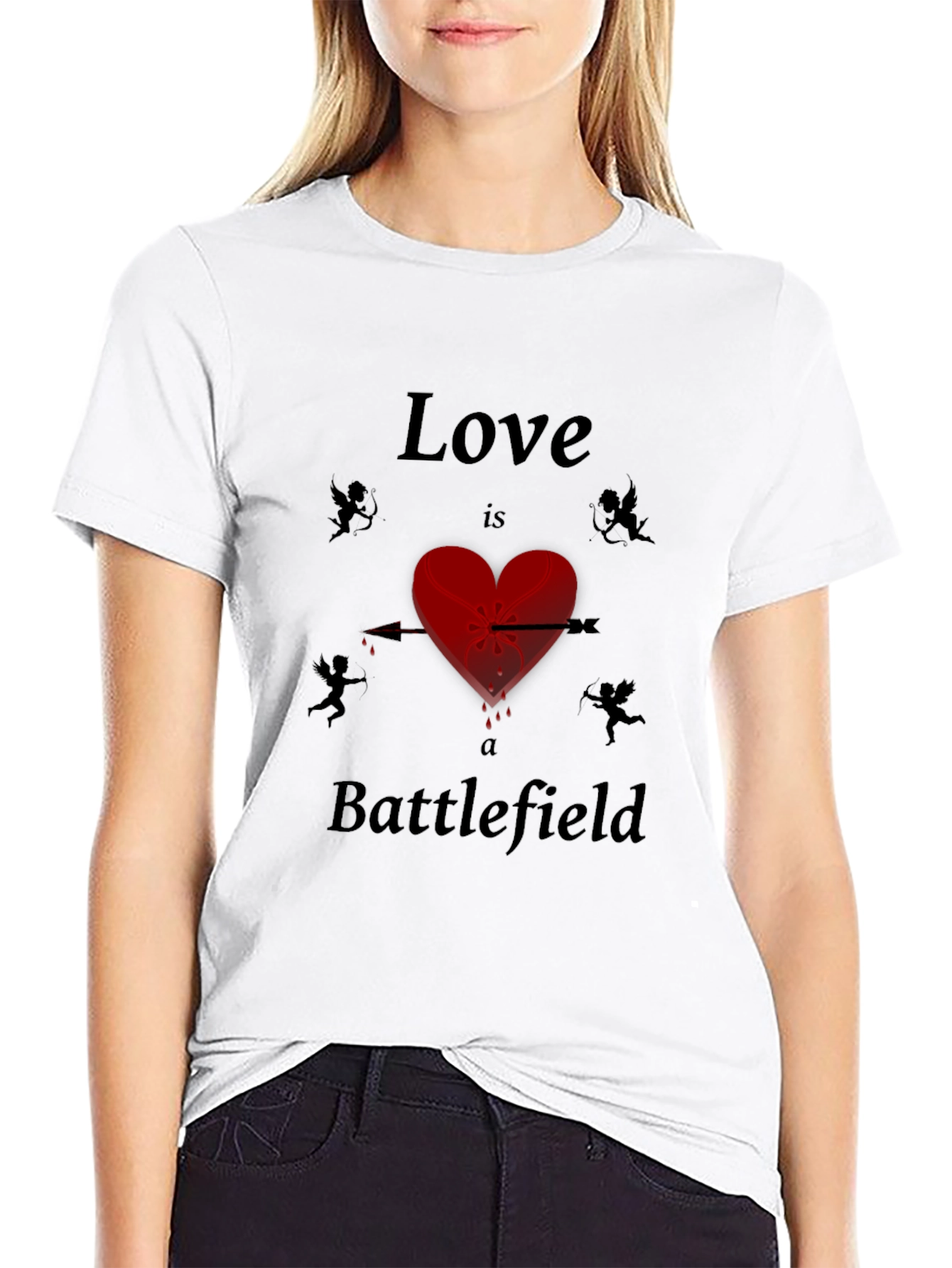 Love is a Battlefield Graphic Tee - Unique Design