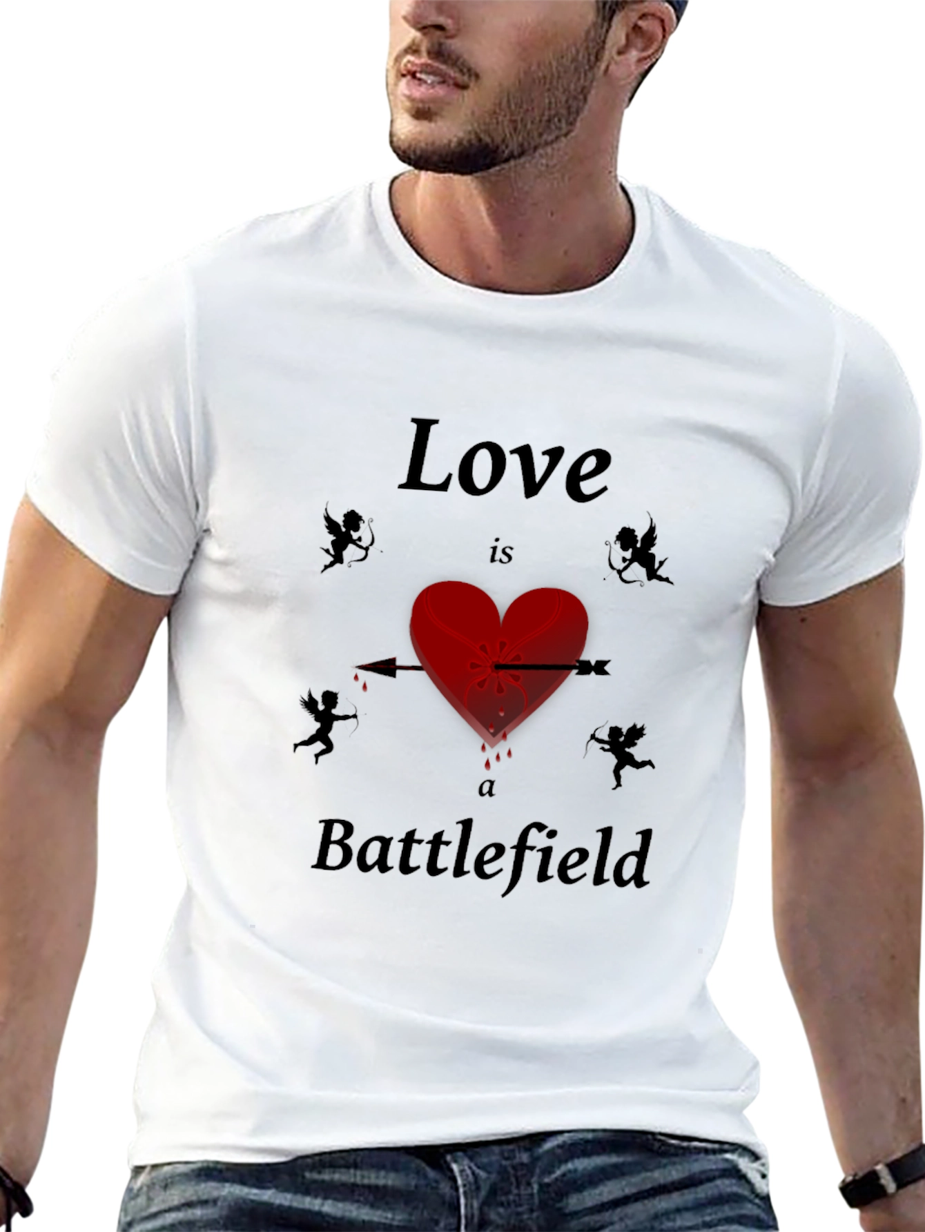 Love is a Battlefield Graphic Tee - Unique Design