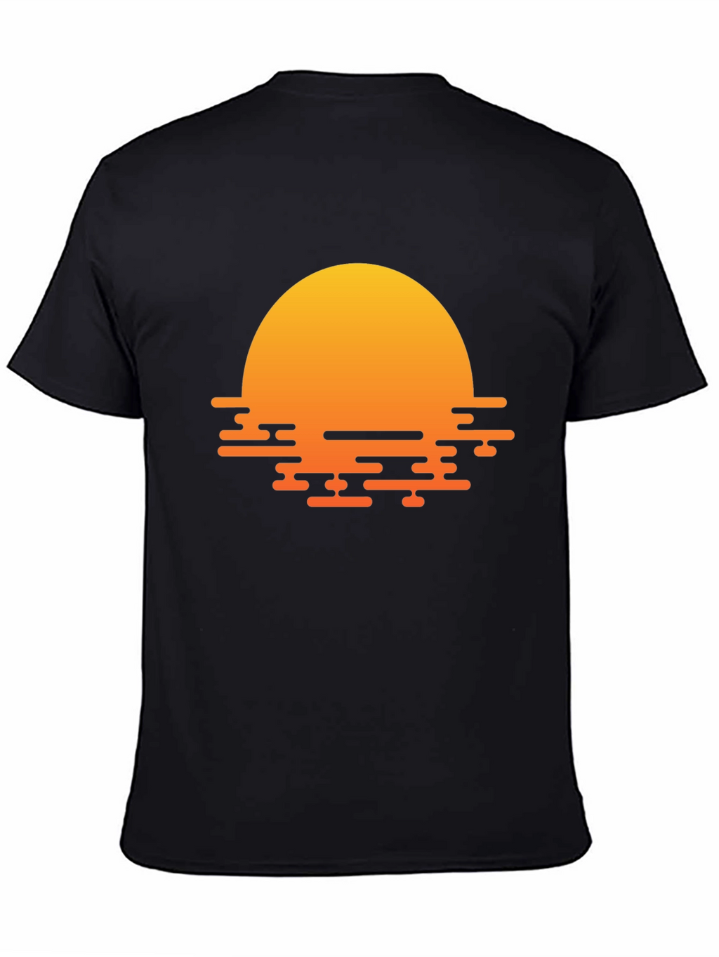 Sunset Graphic Black T-Shirt