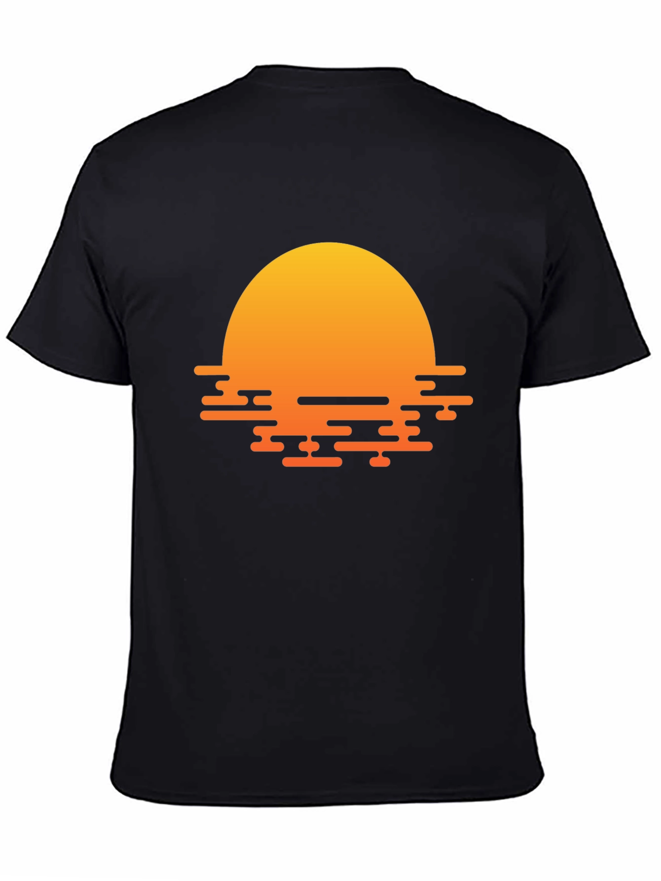 Sunset Graphic Black T-Shirt