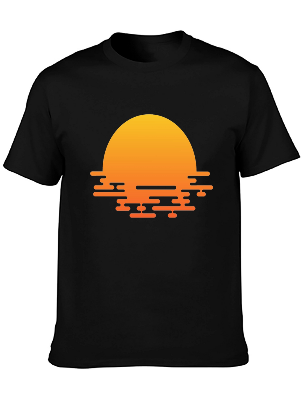 Sunset Graphic Black T-Shirt