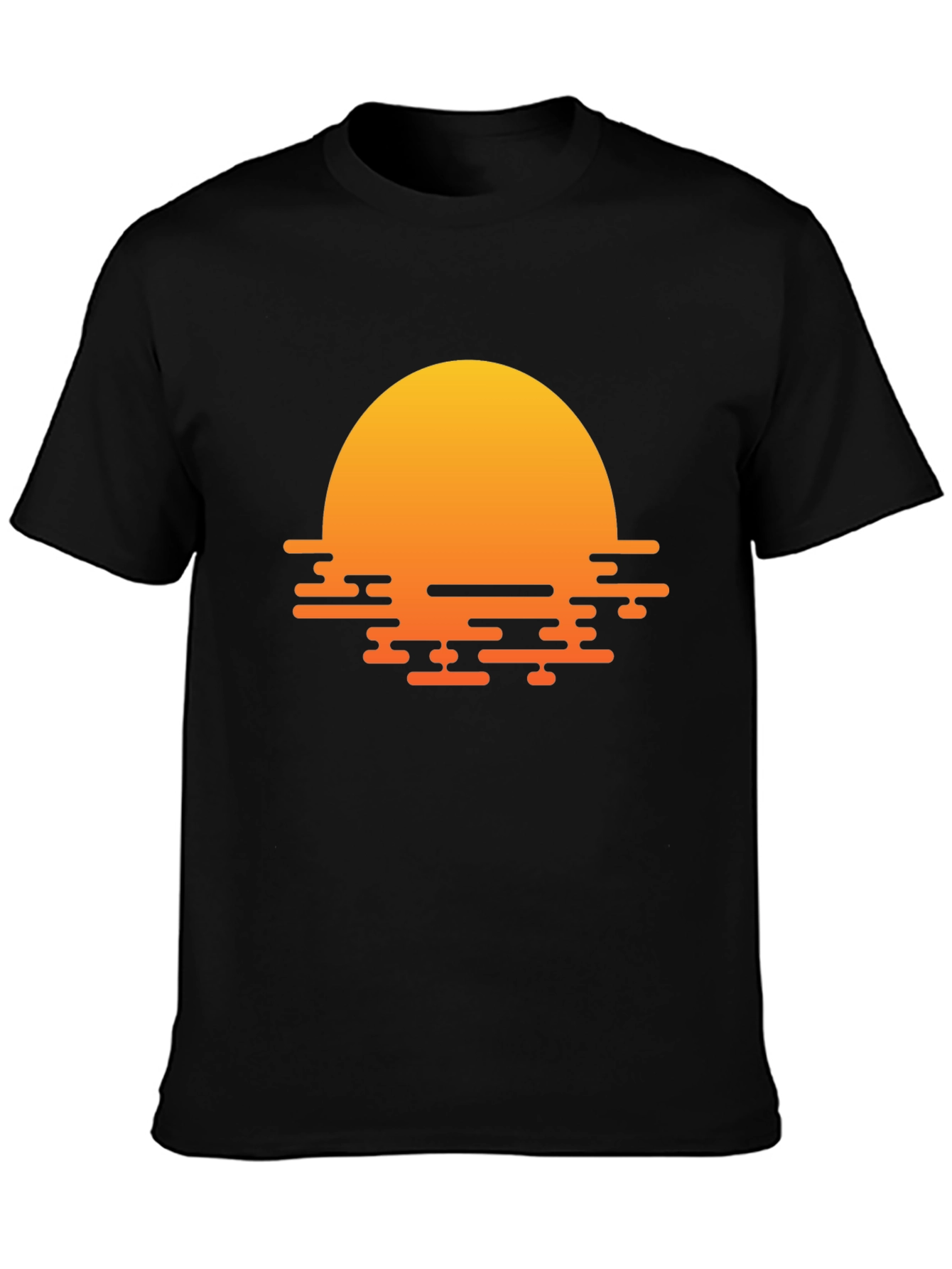 Sunset Graphic Black T-Shirt