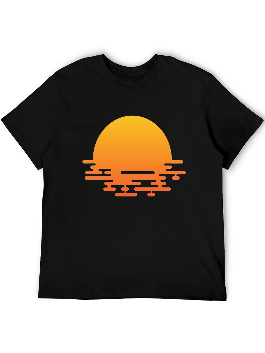 Sunset Graphic Black T-Shirt